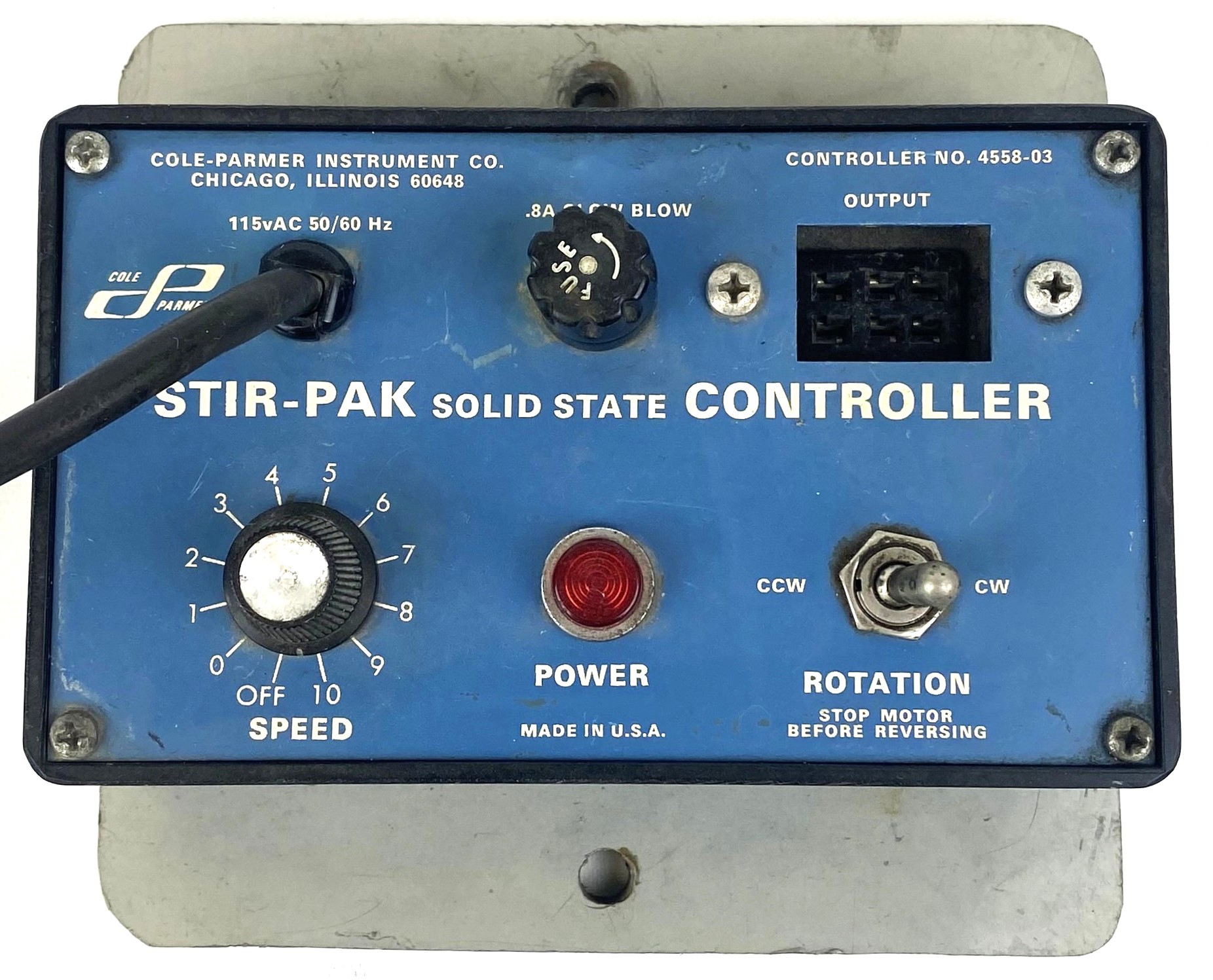 Used Cole-Parmer Stir-Pak 4558-03 Solid State Speed Control