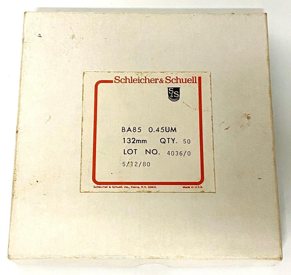New Open Box Schleicher & Schuell Protran BA85 Blotting Membranes - 132mm (Pack of 50)