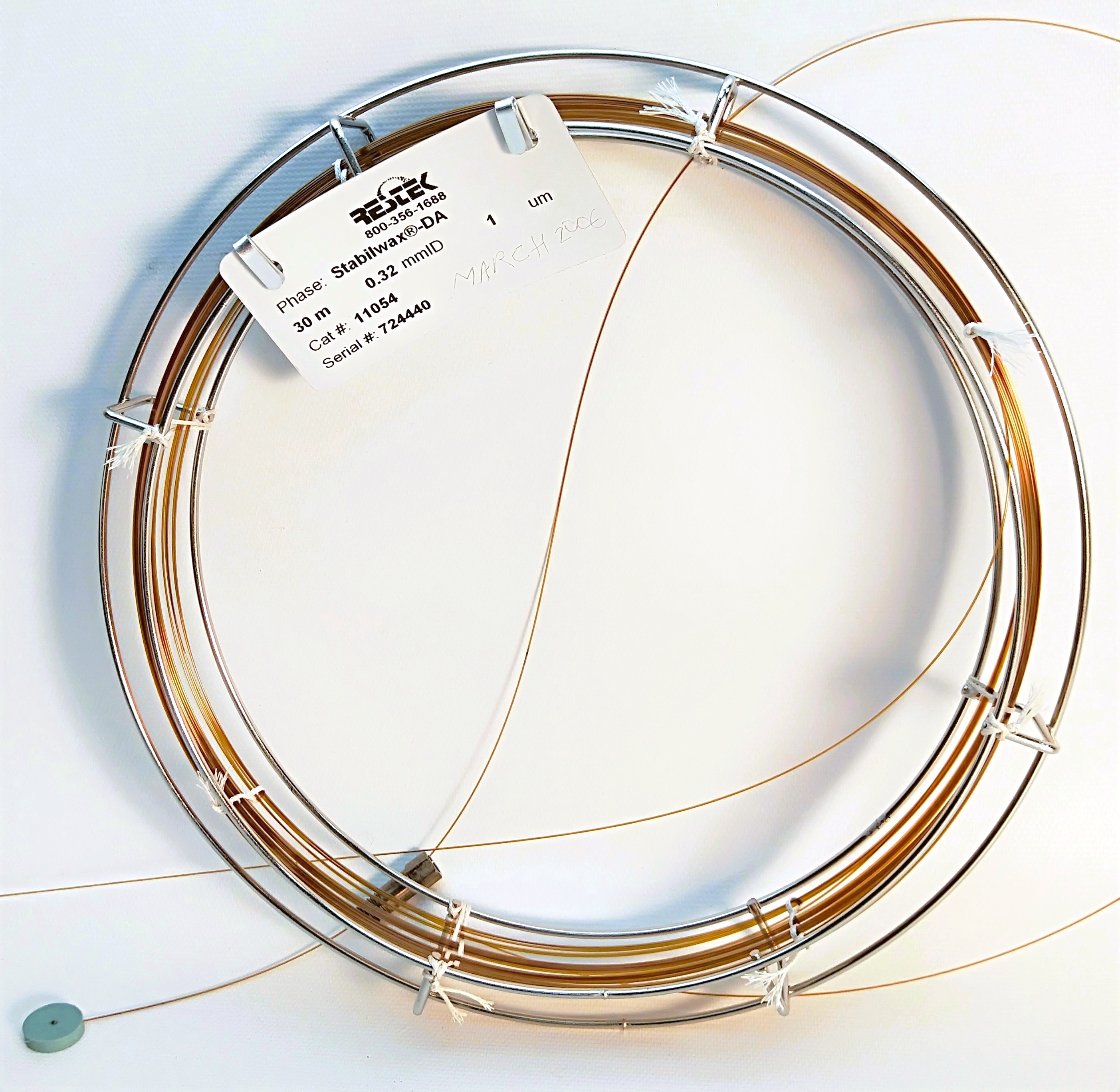 New Open Box Restek Stabilwax-DA (11054) Capillary Column (30M x 0.32mm x 1.0µm)