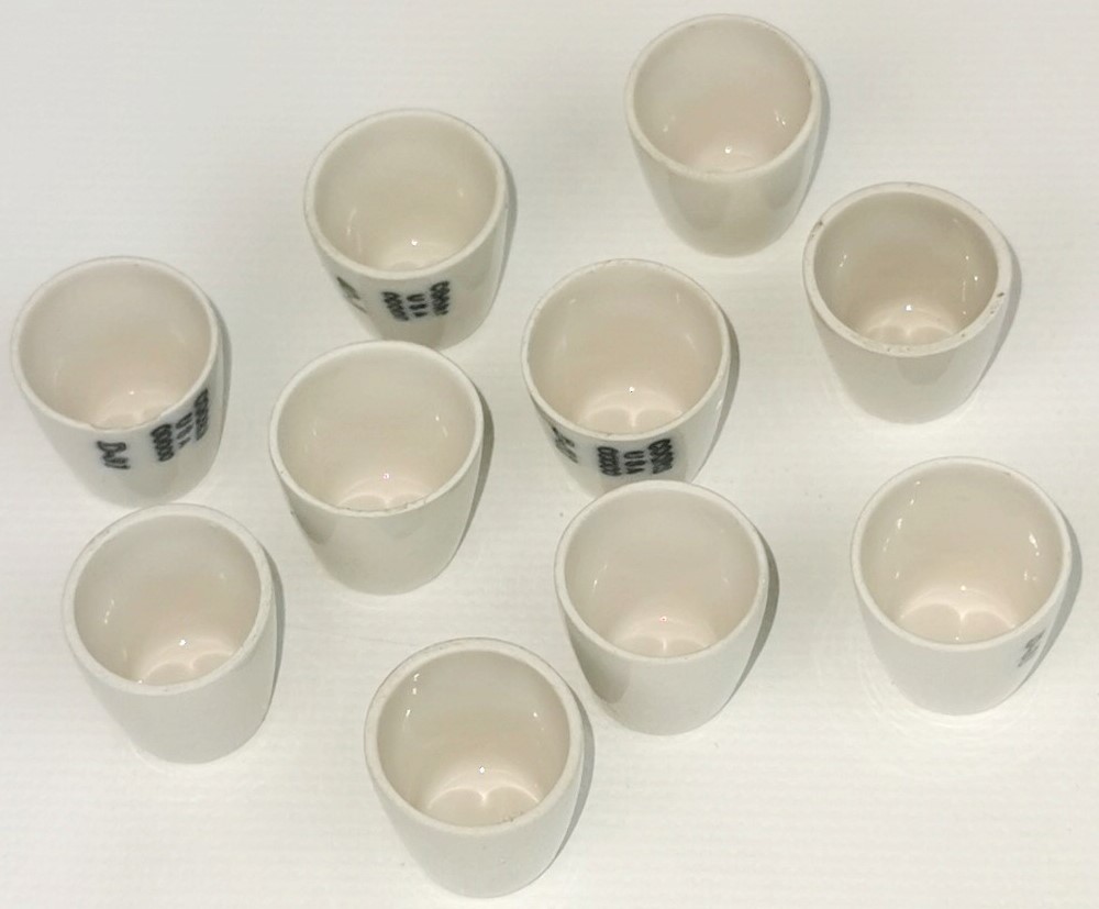 New Open Box CoorsTek 60101 Porcelain High-Form Crucible - 1.3mL