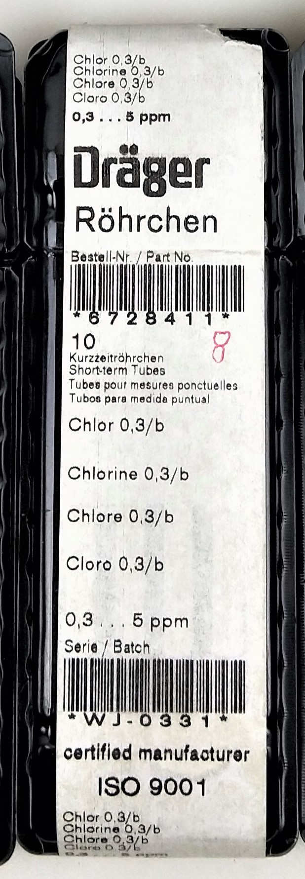 Used Draeger Model 31 Multi-Gas Detector Pump with Case and Assorted Tubes