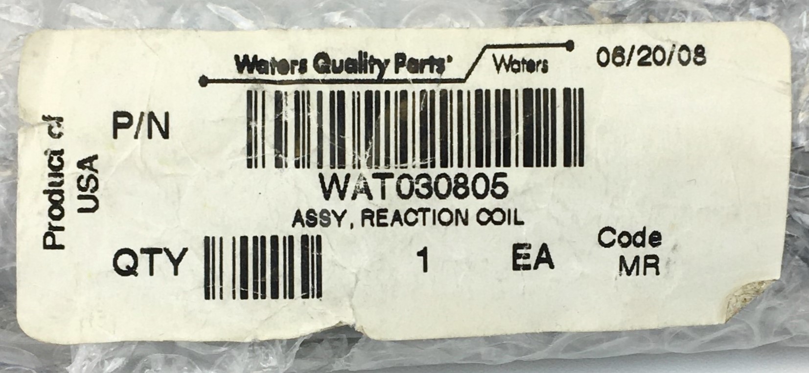 New Open Box Waters RXN 1000 Reaction Coil Assembly