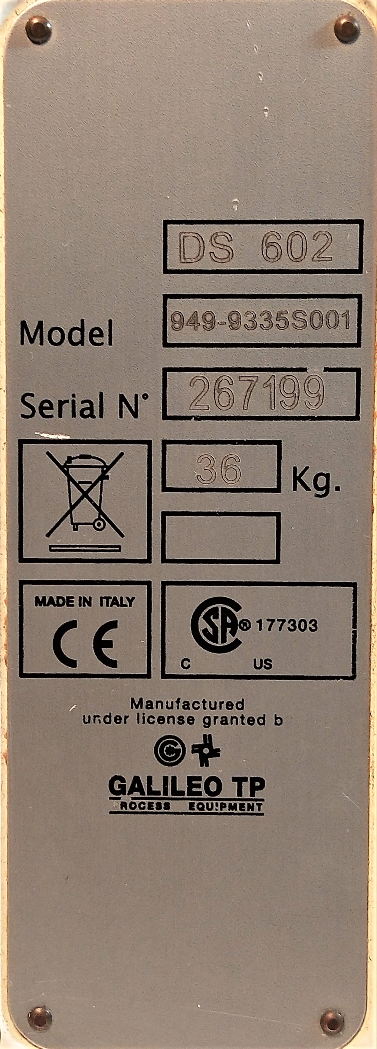 Used Agilent DS 602 Rotary Vacuum Pump - 17.6cfm