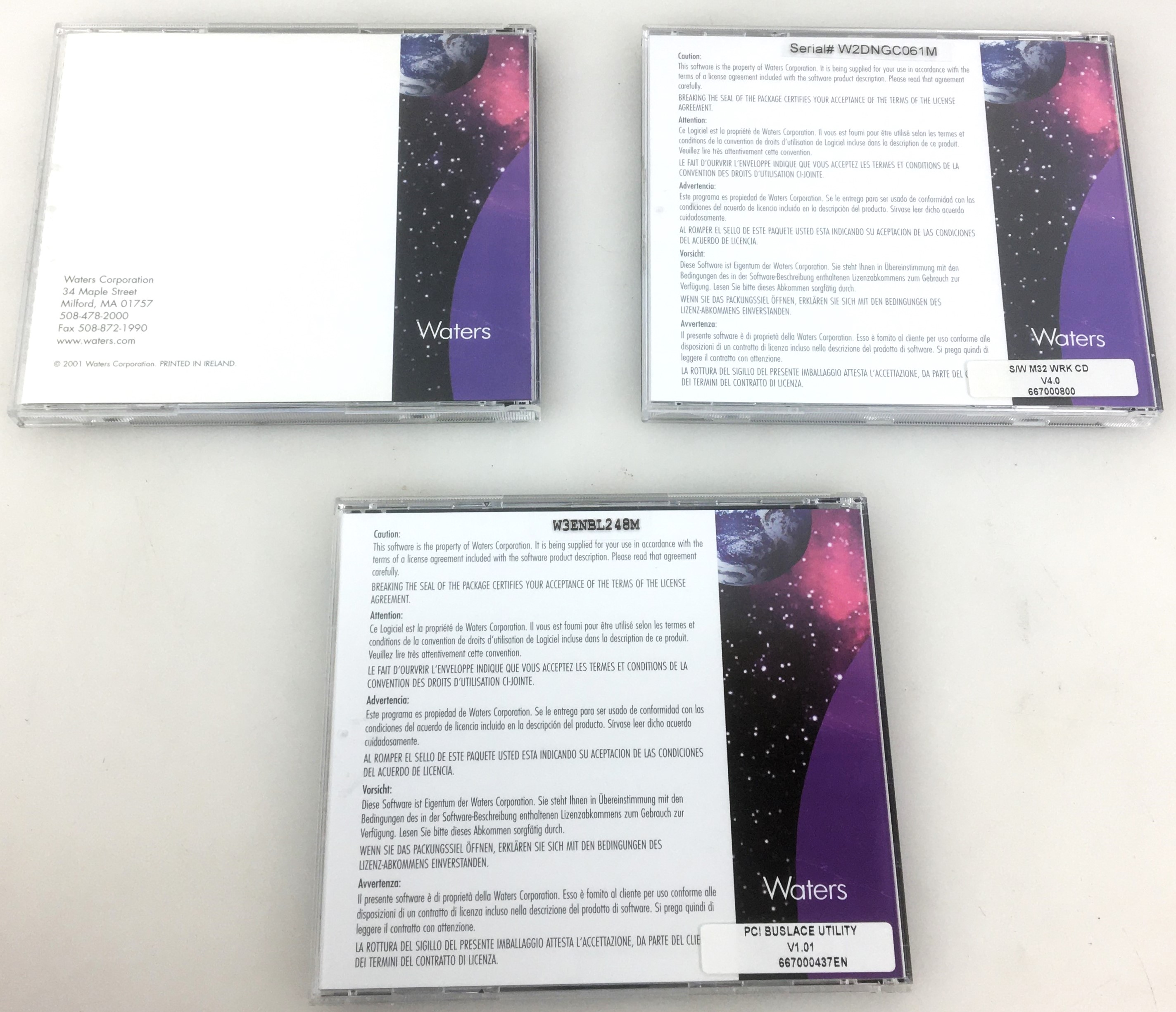 New Open Box Waters Millenium32 (Ver 4.0) Chromatography Software Kit with Key Disk