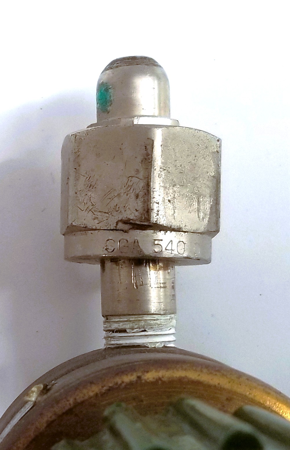 Used Liquid Air Single Stage Brass Oxygen Regulator (CGA 540)