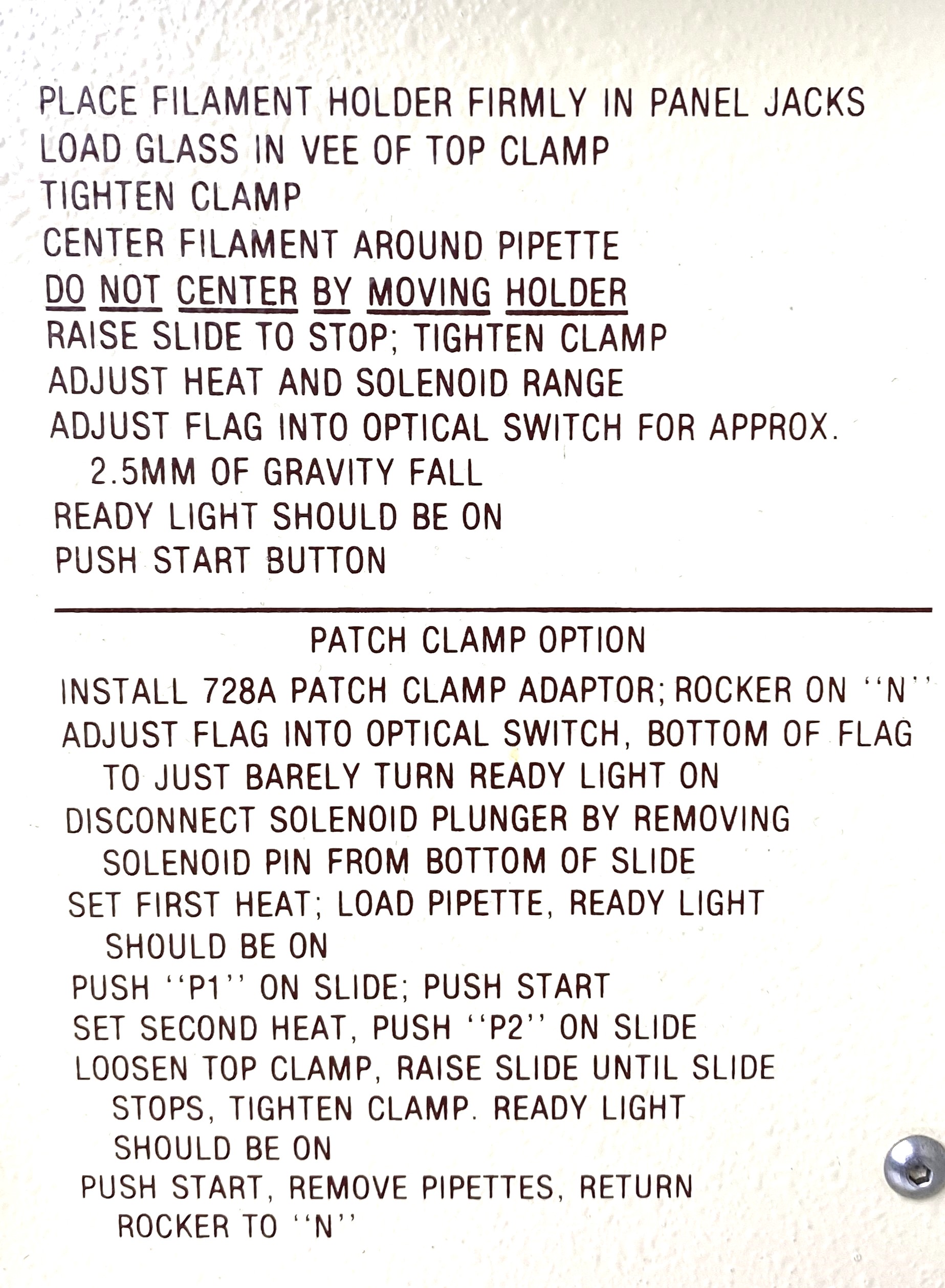 Used Kopf 720B Vertical Pipet Puller