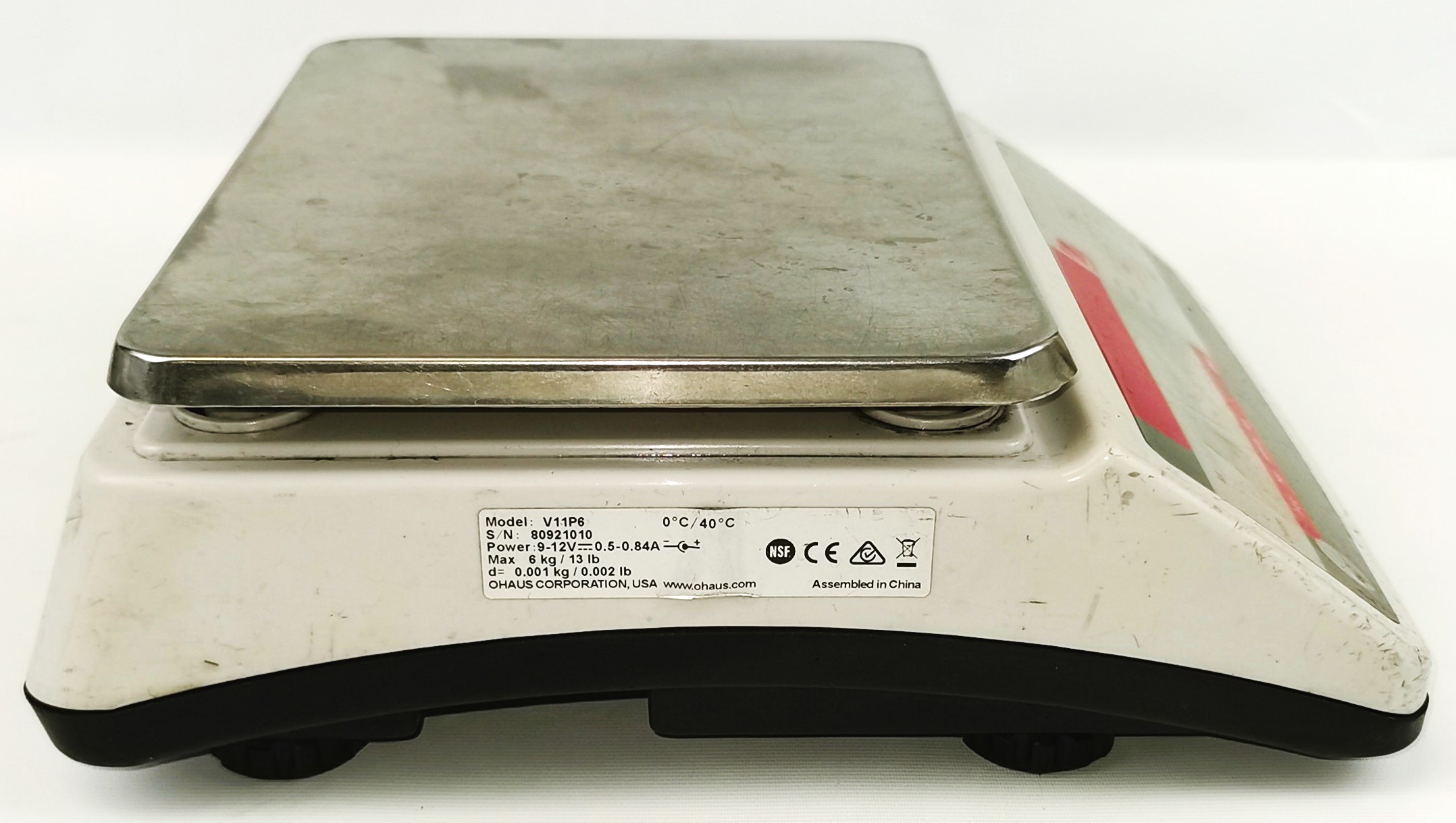 Used Ohaus Valor 1000 V11P6 Compact Balance (6000g x 1g / 13lb x 0.002lb)