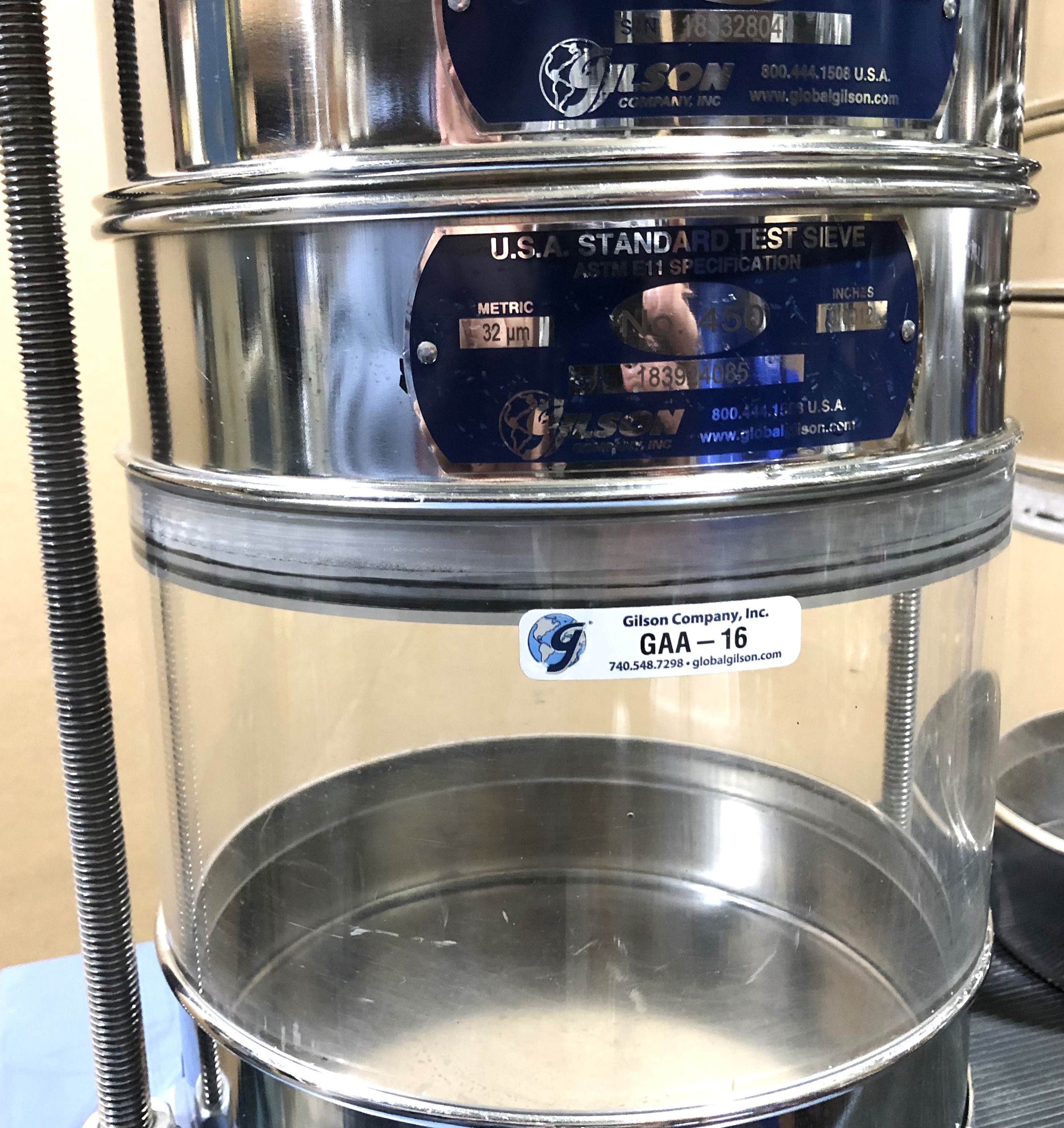 Used Gilson SS-8R Tapping Sieve Shaker