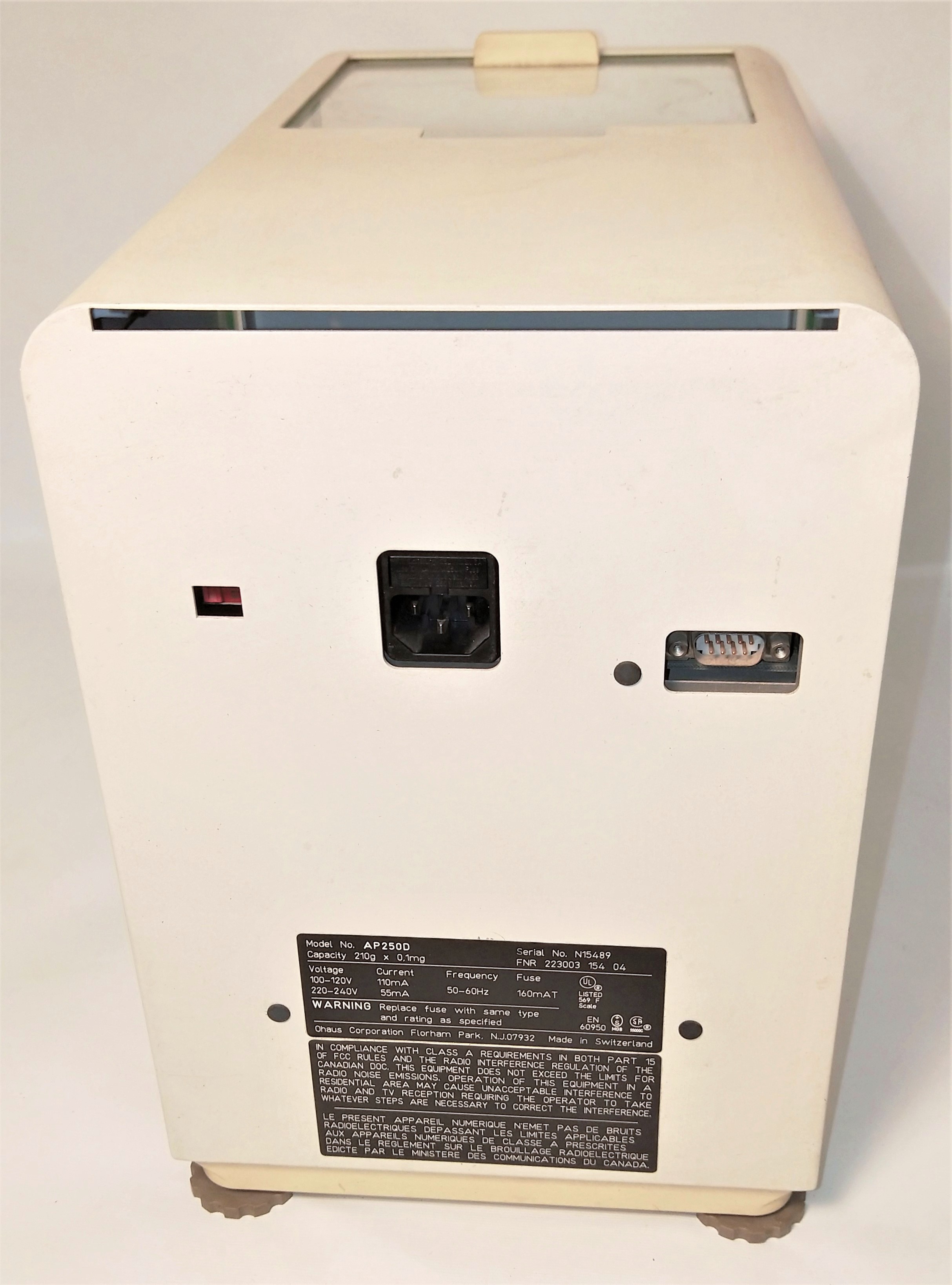 As is Ohaus Analytical Plus AP250D Analytical Balance (210g x 0.1mg) - FOR PARTS