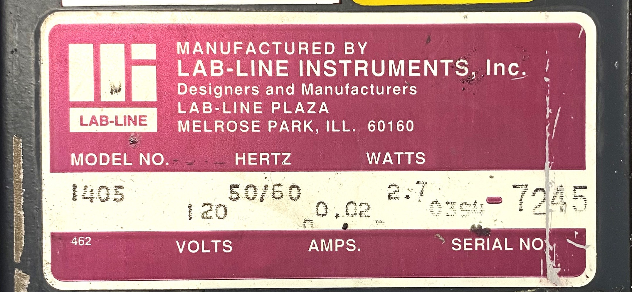 Used Lab-Line 1405 KwikSet Lab-Chron Timer (Newer Version)