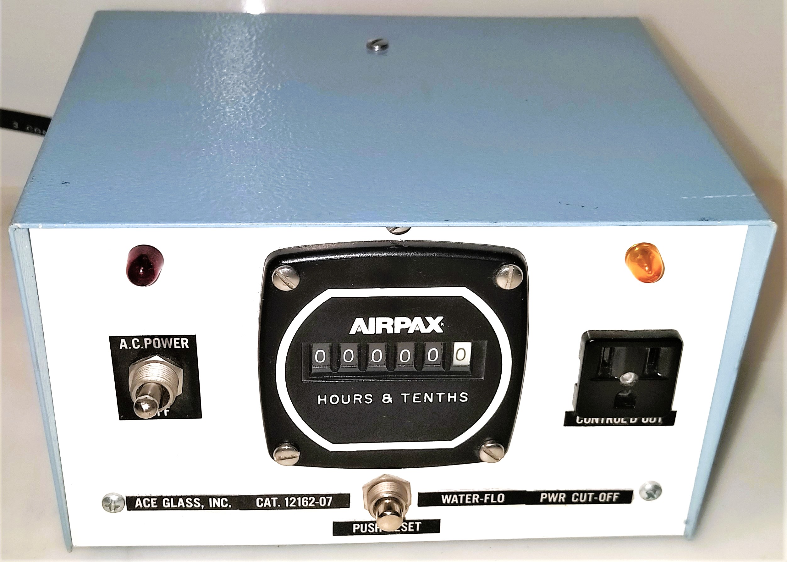 Used Ace Glass 12162-07 Water-Flo Power Cut-Off with AirPax Timer