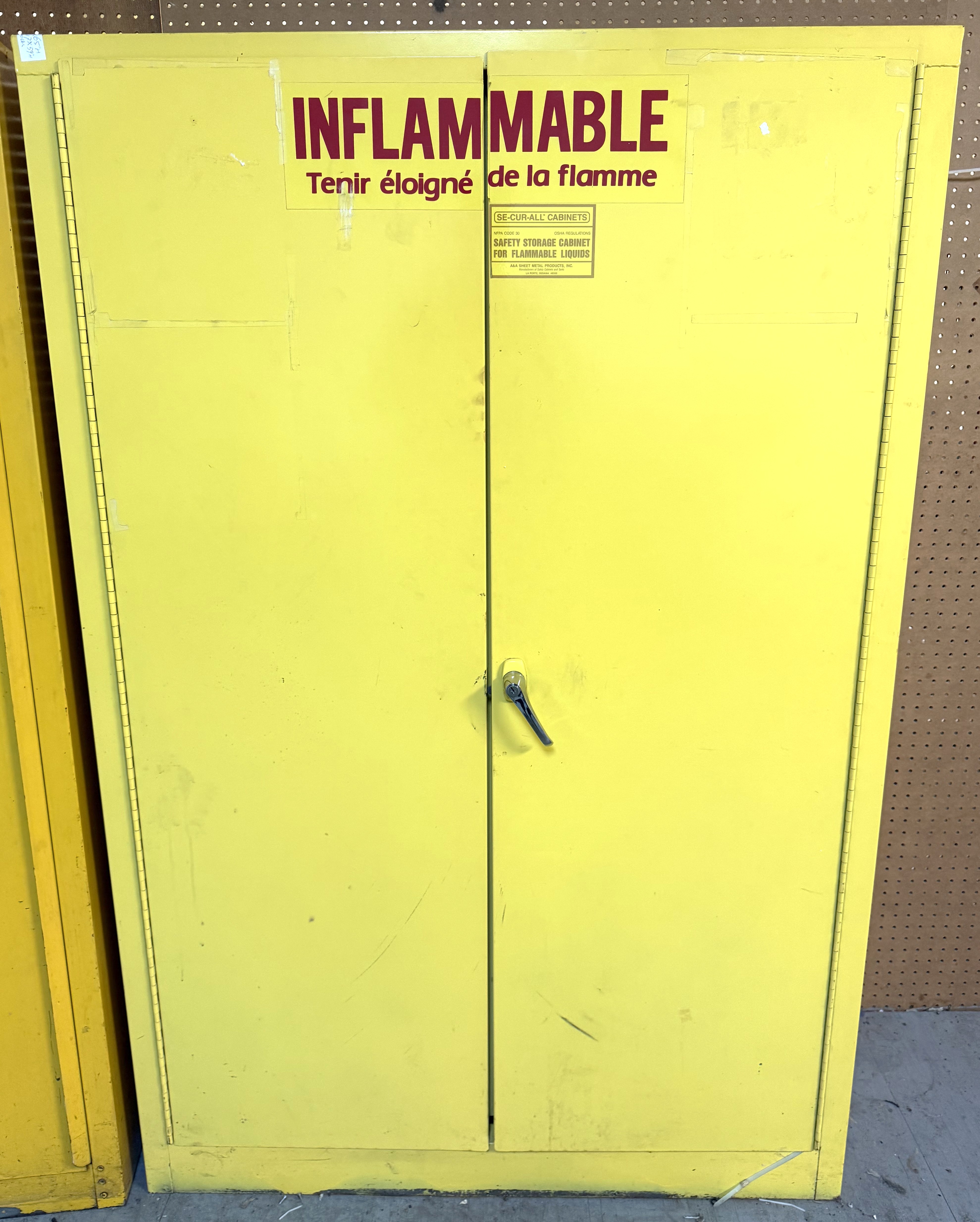 Used Se-Cur-All A145 Flammable Storage Cabinet (45 Gallon)