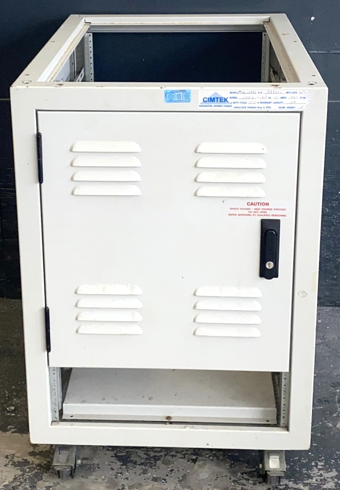 Used Emcor 10 Series Ventilated Metal Cabinet on Castors