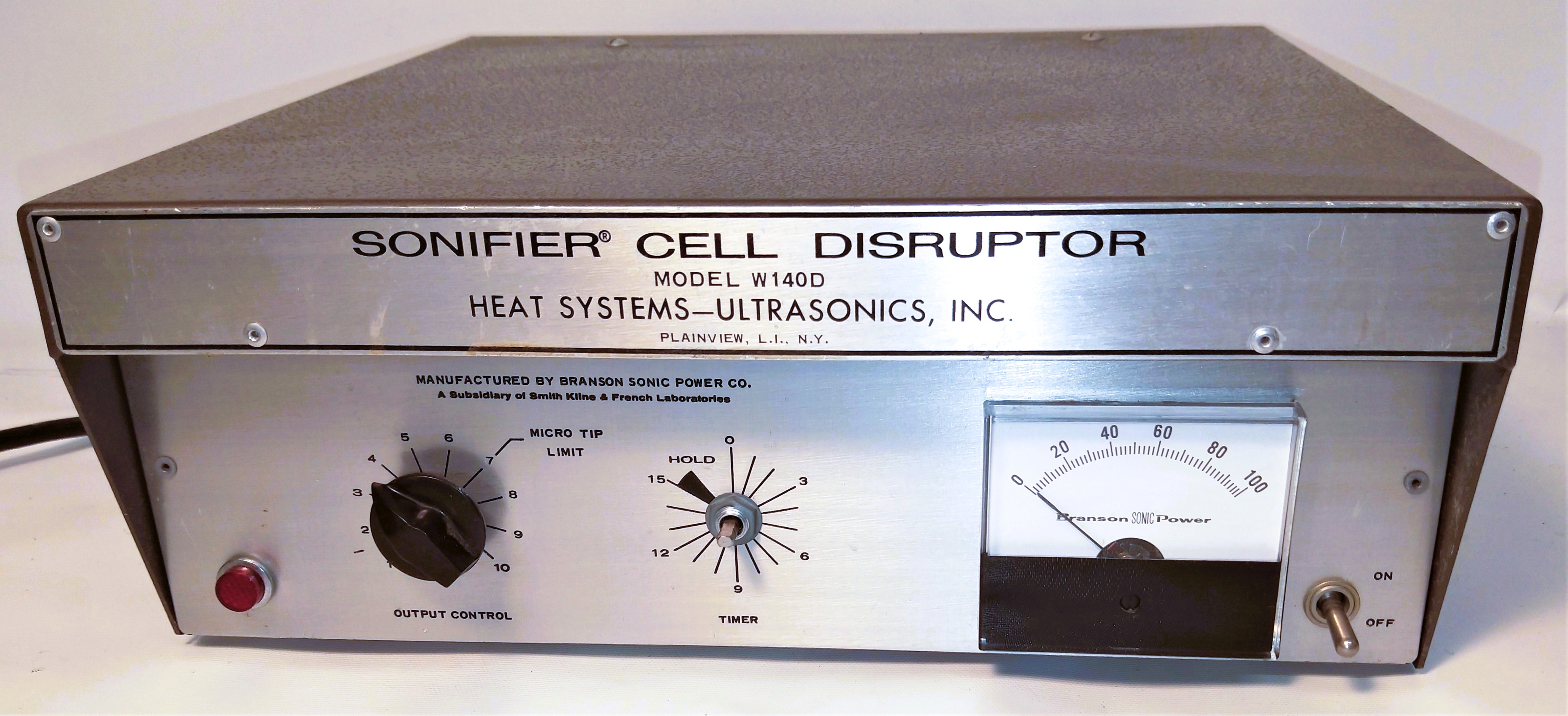 Used Branson Sonifier W140E Ultrasonic Cell Disrupter