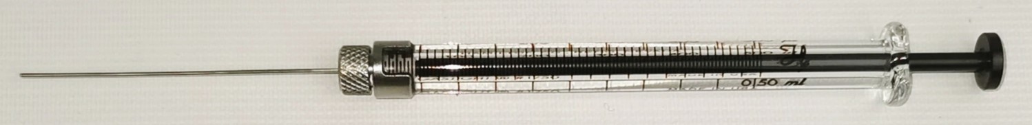 Used Hamilton 81265 Gastight (#1750RNR) 500μL Injection Syringe