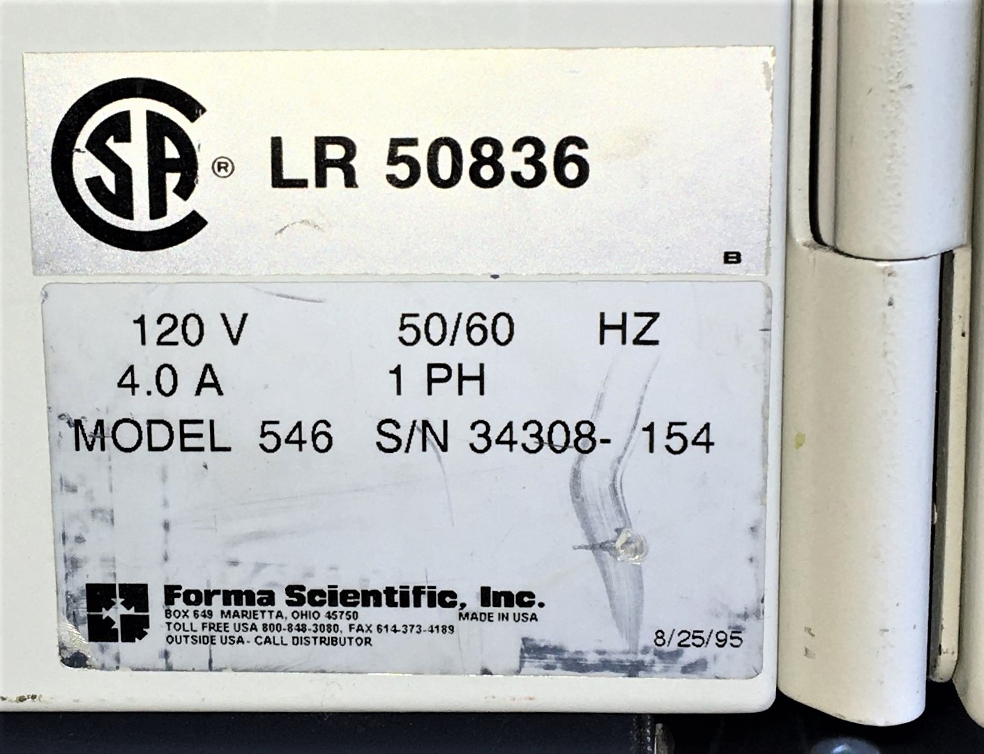 Used Fisher Isotemp 546 Water-Jacketed CO2 Incubator - 6.1 Cu-Ft