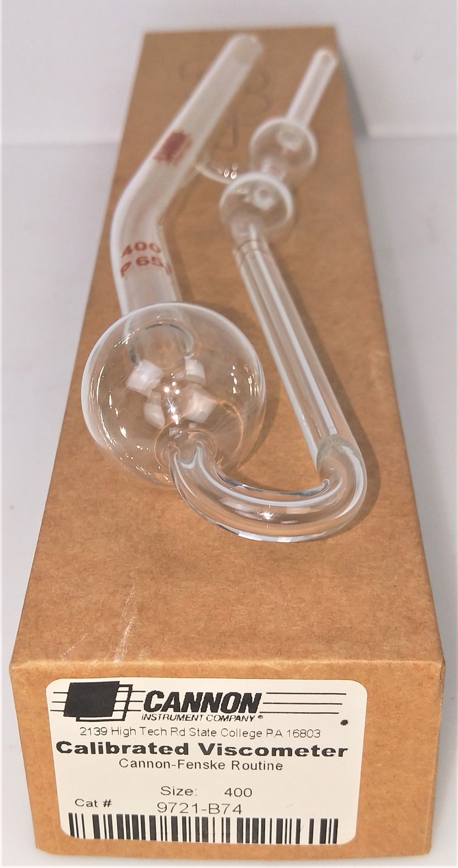 New Open Box Cannon-Fenske CFRC-400 Certified Routine Viscometer Tube (Size 400)