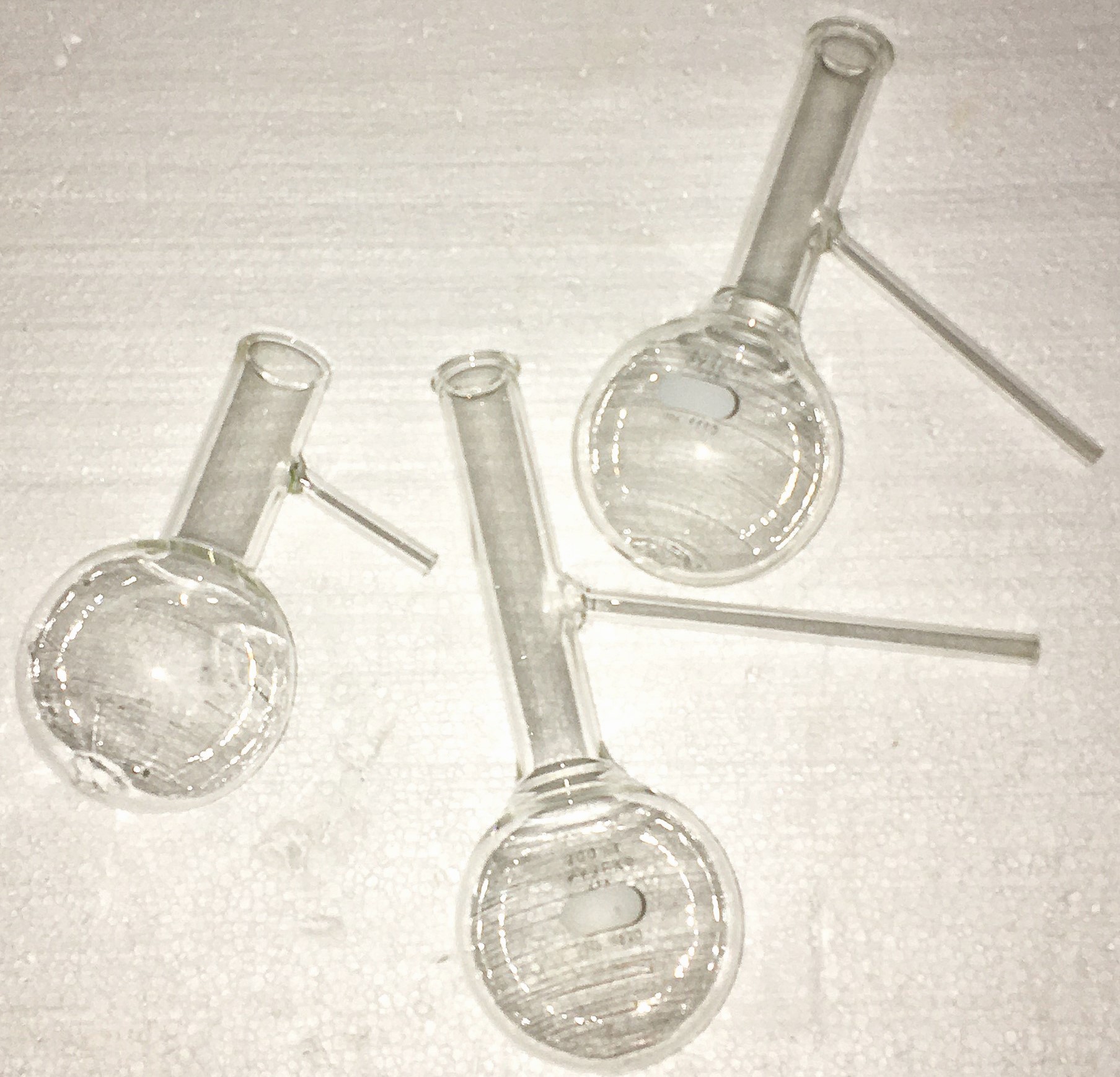 Used Corning PYREX 4680-200mL Barrett Distilling Flask with Sidearm