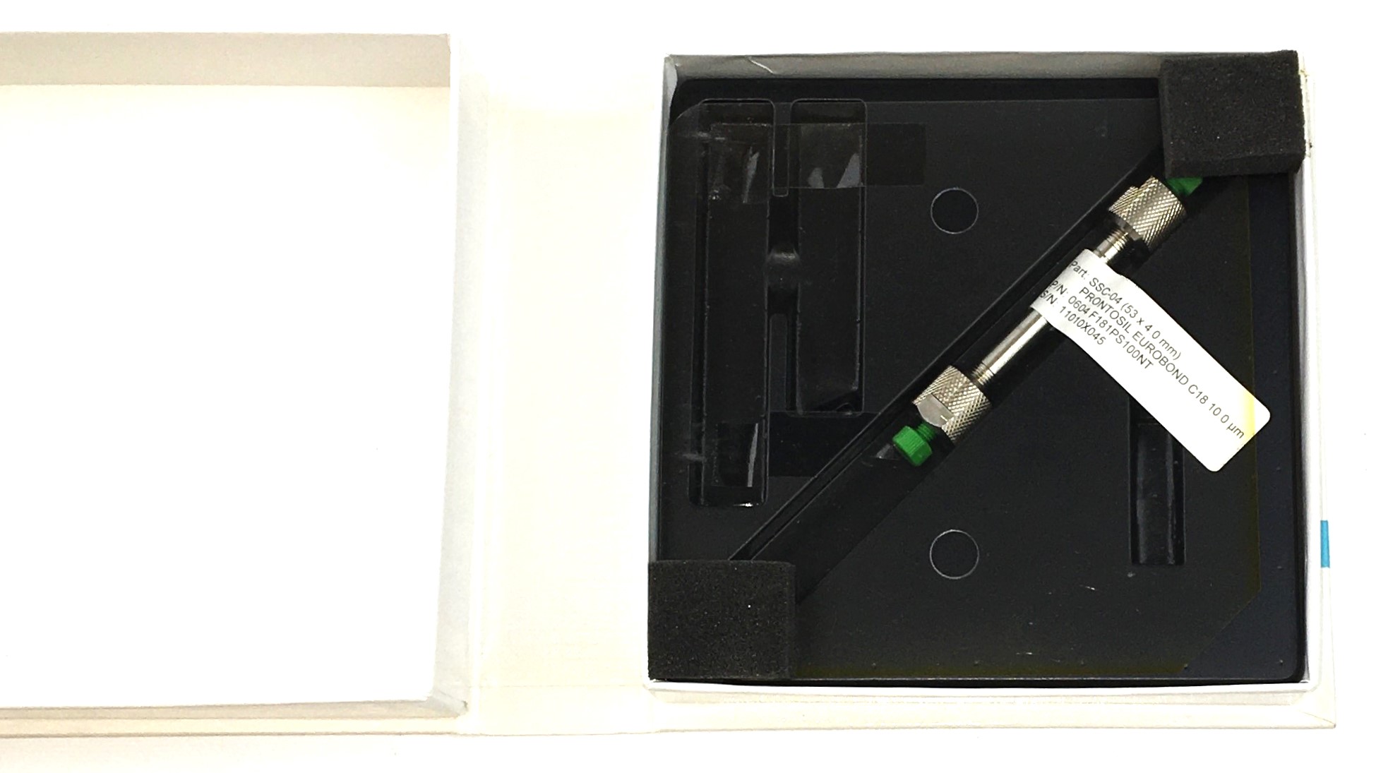 New Open Box Bischoff ProntoSIL Eurobond C18 (SSC-04) HPLC Column (4.0mm x 53mm x 10.0µm)