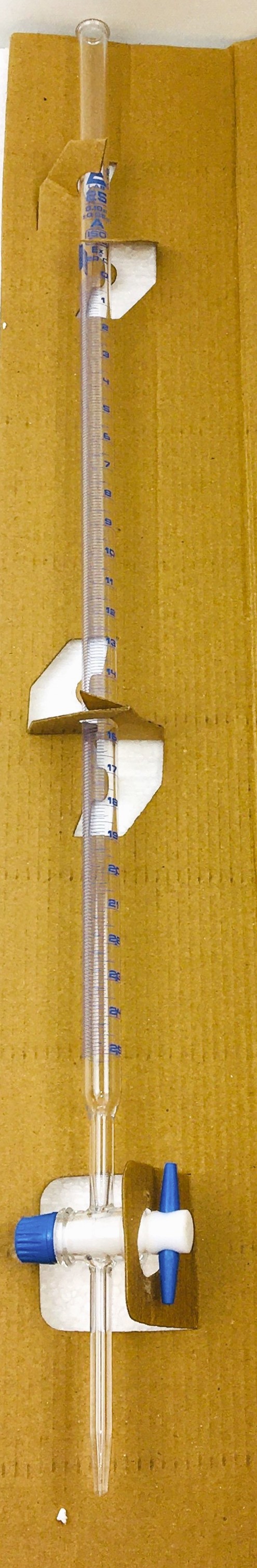 New Open Box Eisco CH0240B Class A 25mL Buret