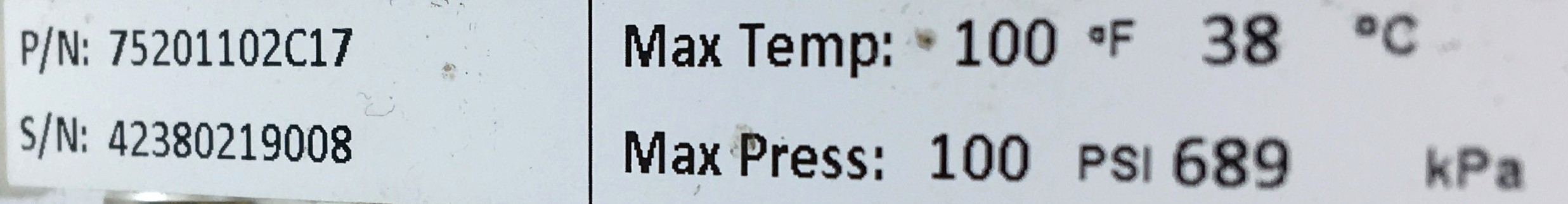 Used King 7520 Series Rotameter (50mm/2")