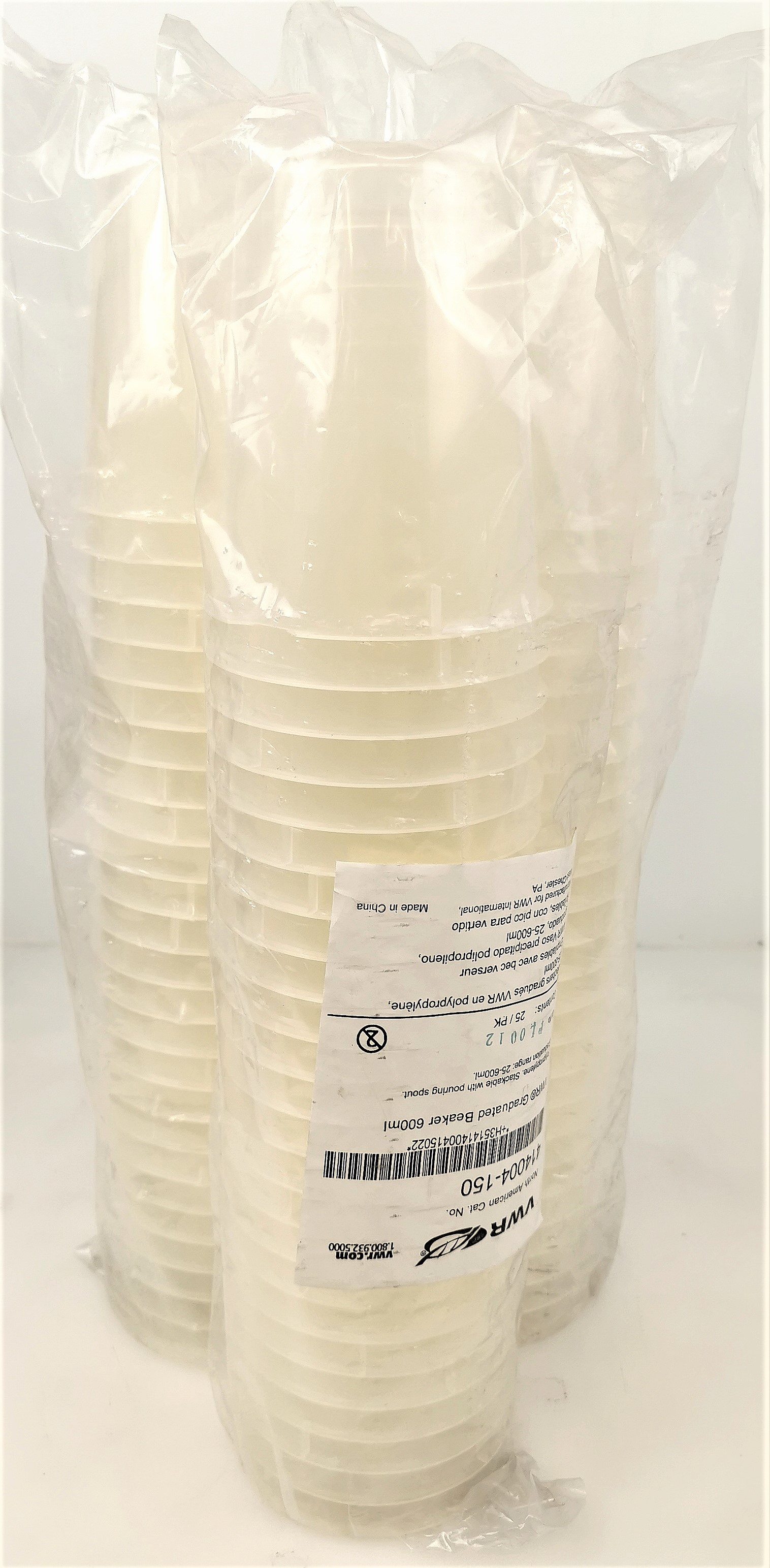 Used Lot of 98 Assorted Polypropylene Beakers