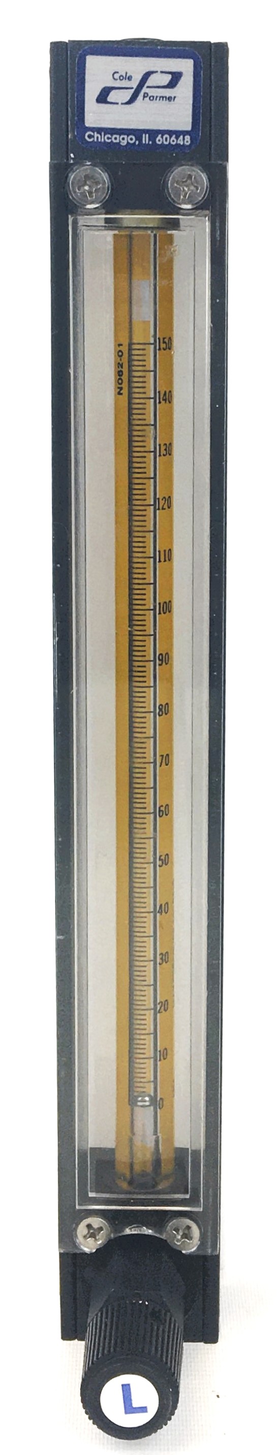 New Open Box Cole-Parmer (and Equivalent) Variable Area Flow Meter (0-150mm)