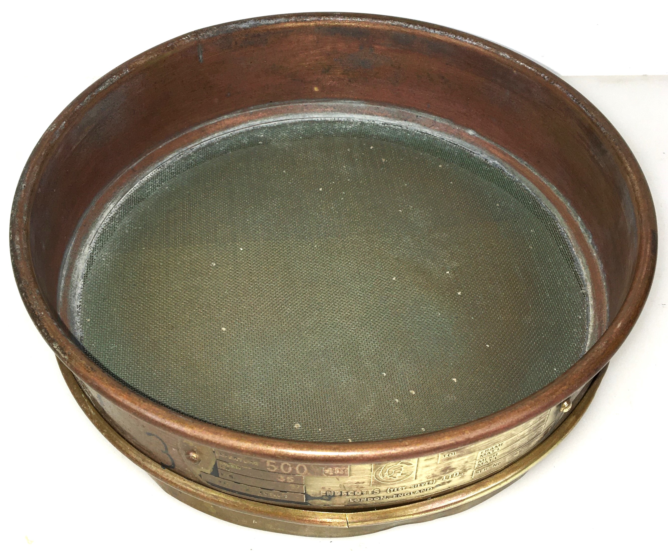 Used Endecotts 8" Brass Sieve - 500μm