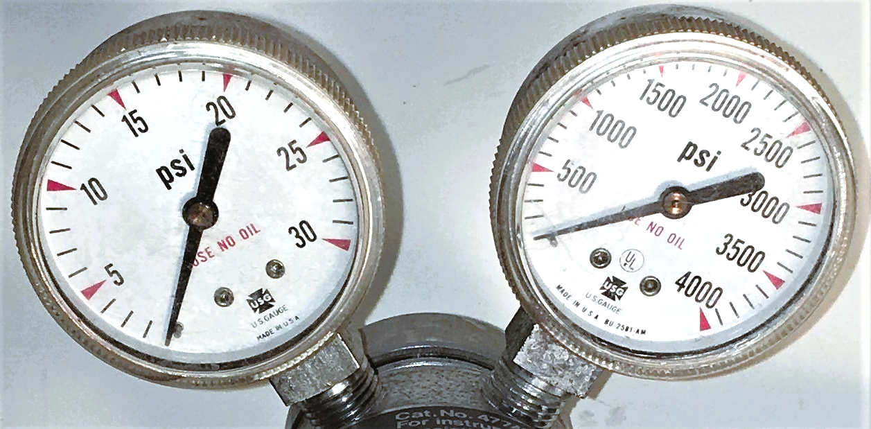 Used Corning 477422 Dual-Stage Pressure Regulator