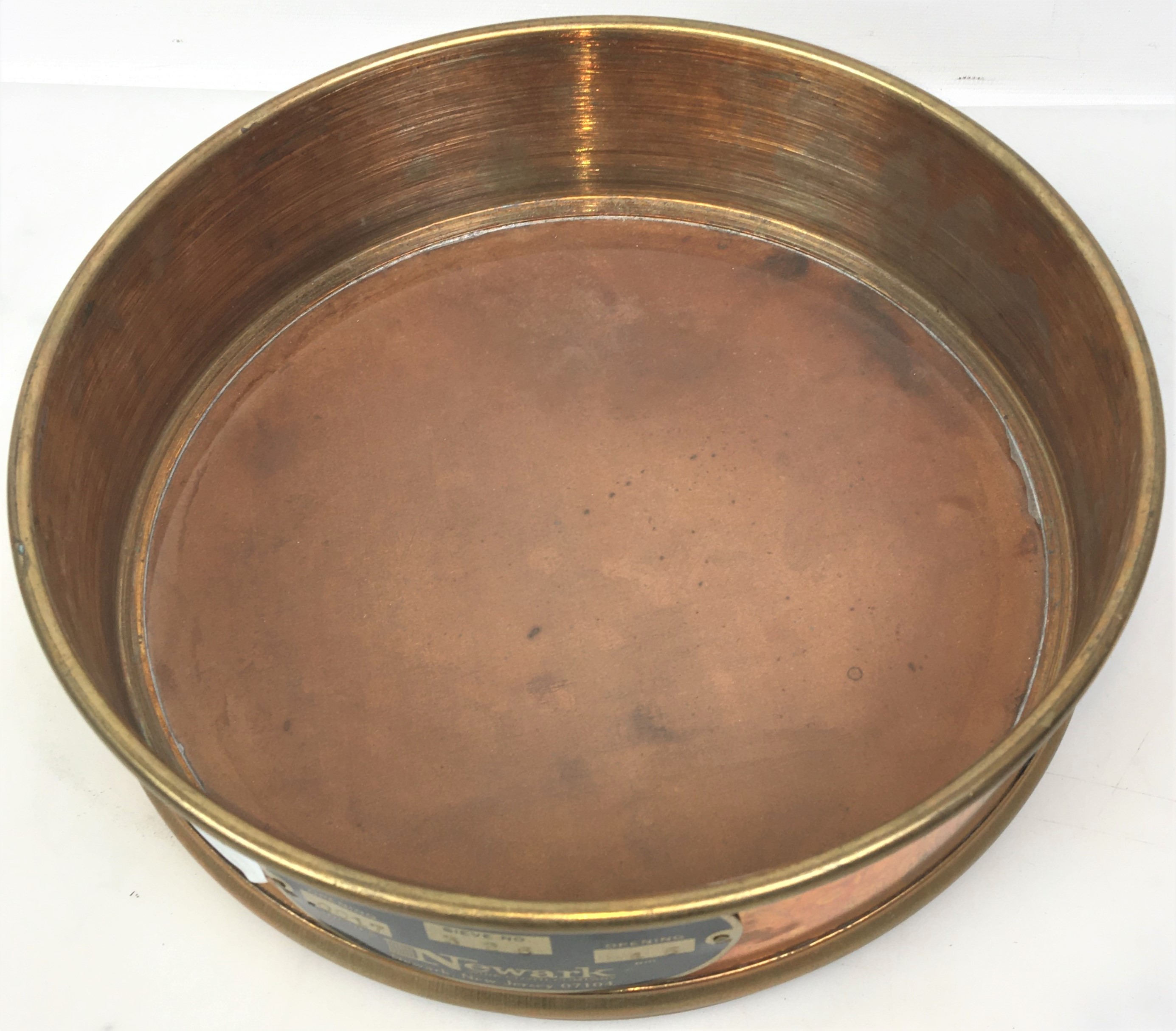 Used Newark #325 Brass 8" Sieve (45μm)