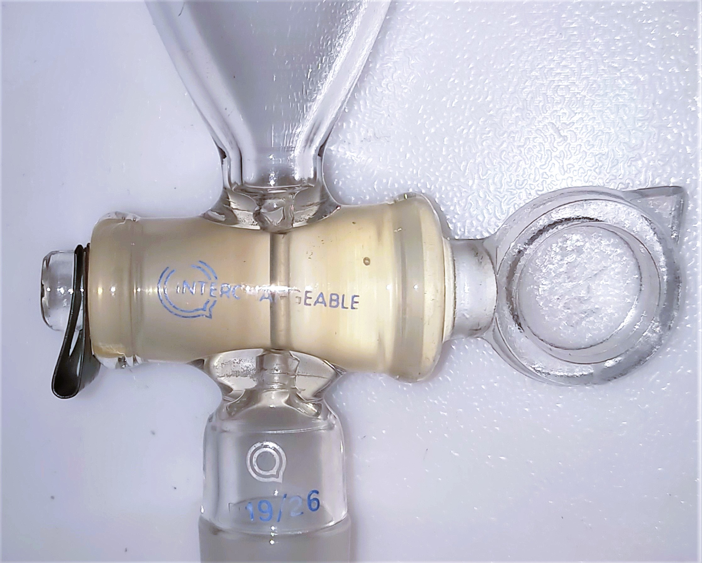 Used QuickFit D1/22 100mL Dropping Funnel with Glass Stopcock