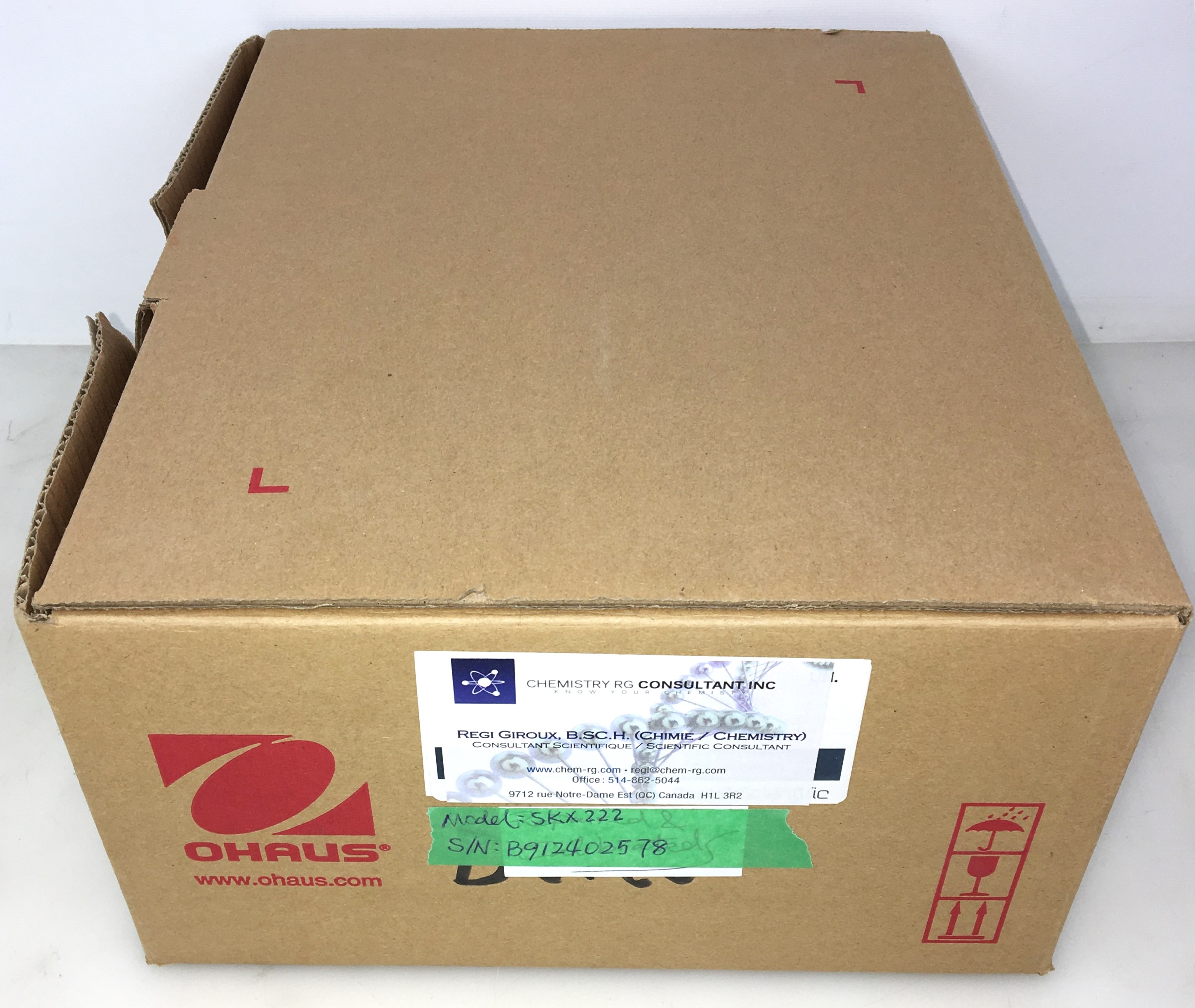 New Open Box Ohaus Scout SKX 222 Portable Balance (220g x 0.01g)