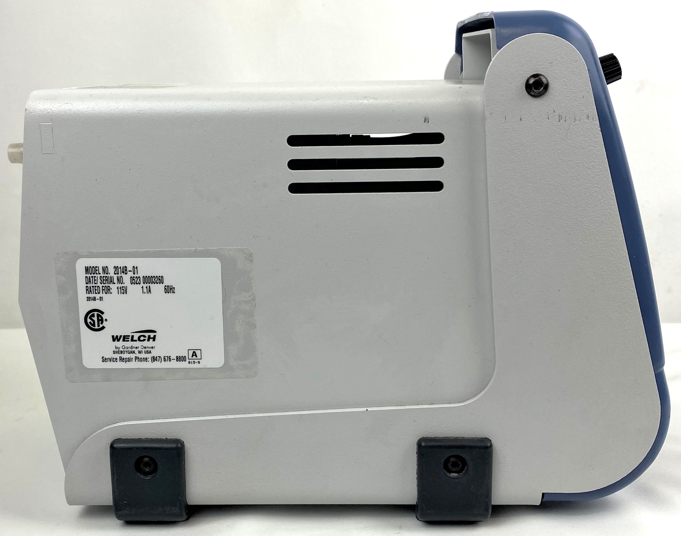 Used Welch DryFast 2014B-01 Diaphragm Vacuum Pump