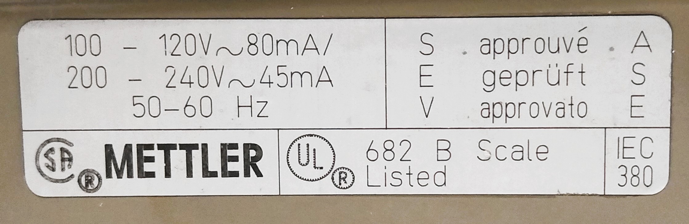 Used Mettler PJ360 DeltaRange Balance (60g x 0.001g / 360g x 0.01g)