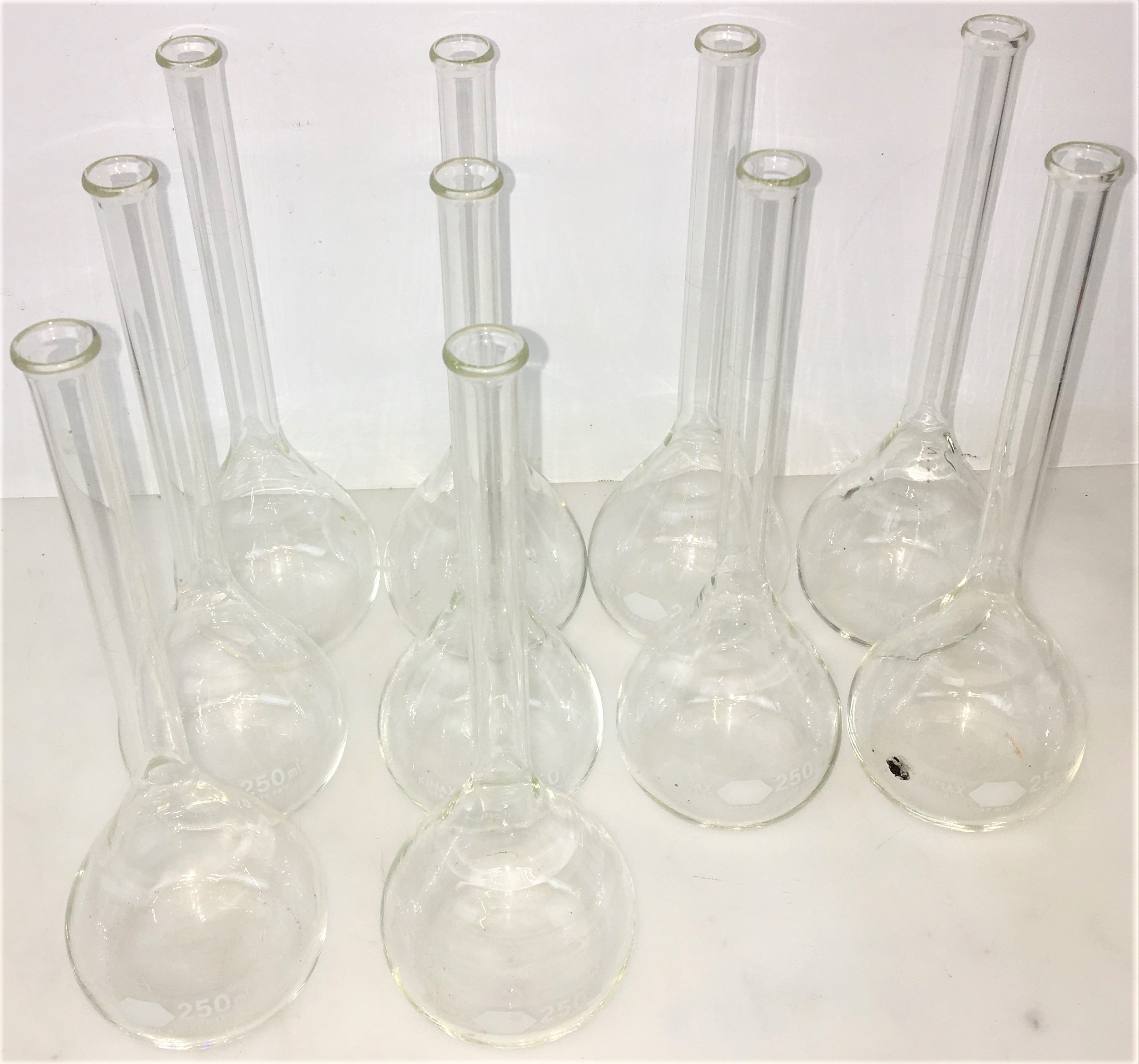 Used Corning/Kimble/Sibata 250mL Class A Volumetric Flask