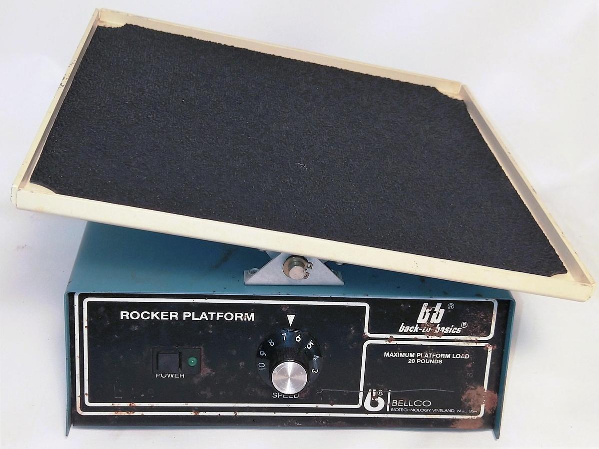 Used Bellco Back to Basics (7777-20110) Rocking Platform Shaker (10" x 10" Platform)