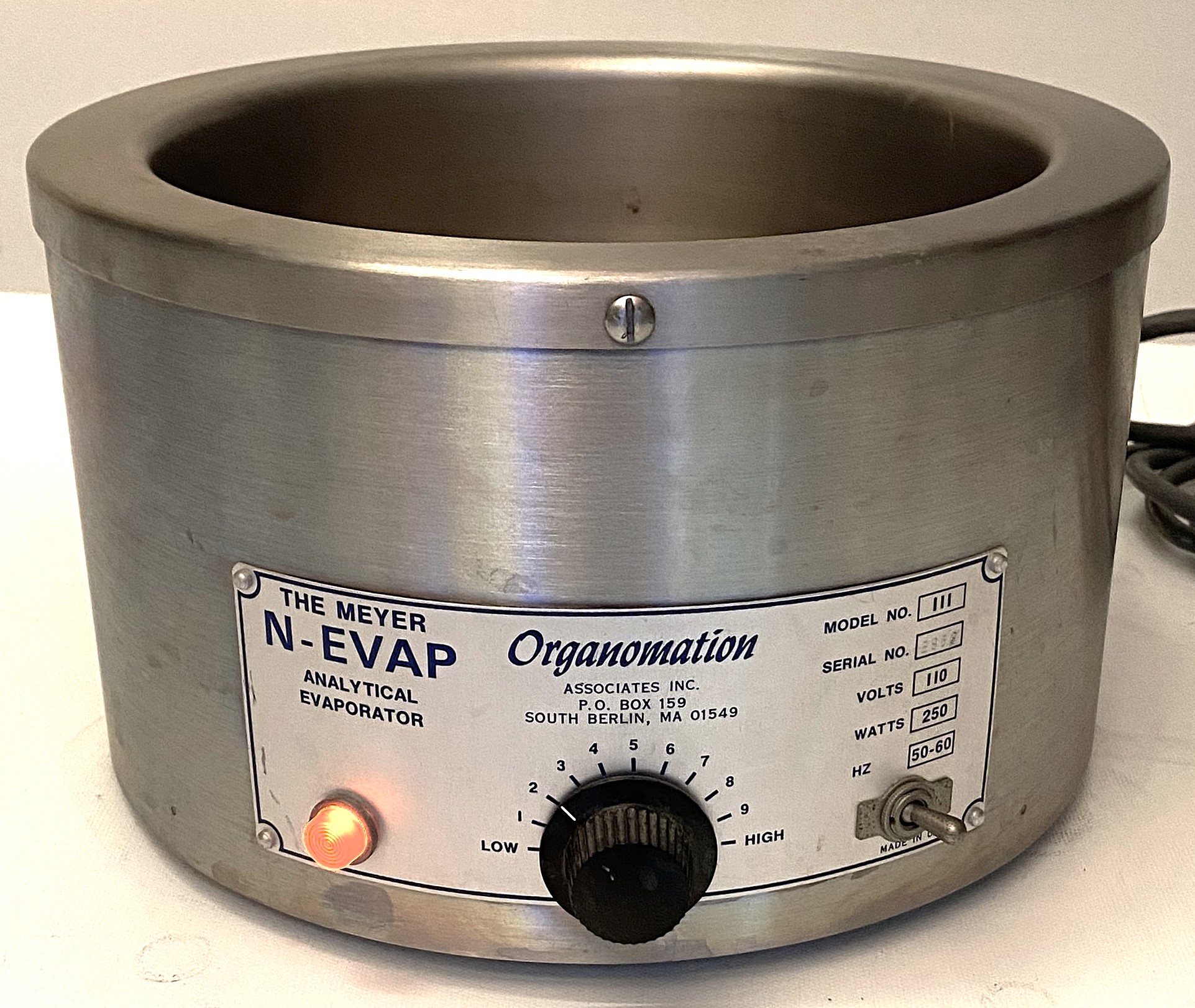 Used Organomation N-Evap 111 Nitrogen Evaporator 