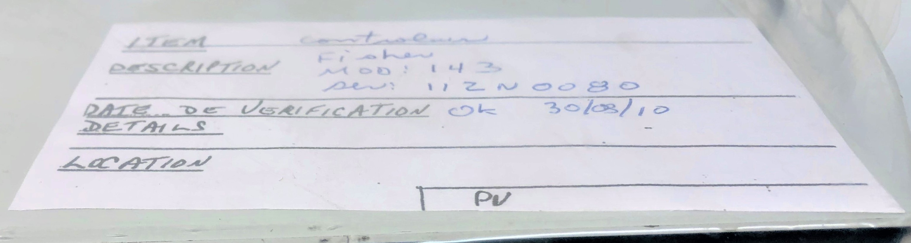 Used Fisher Dyna-Mix 143 Variable Speed Reversible Controller