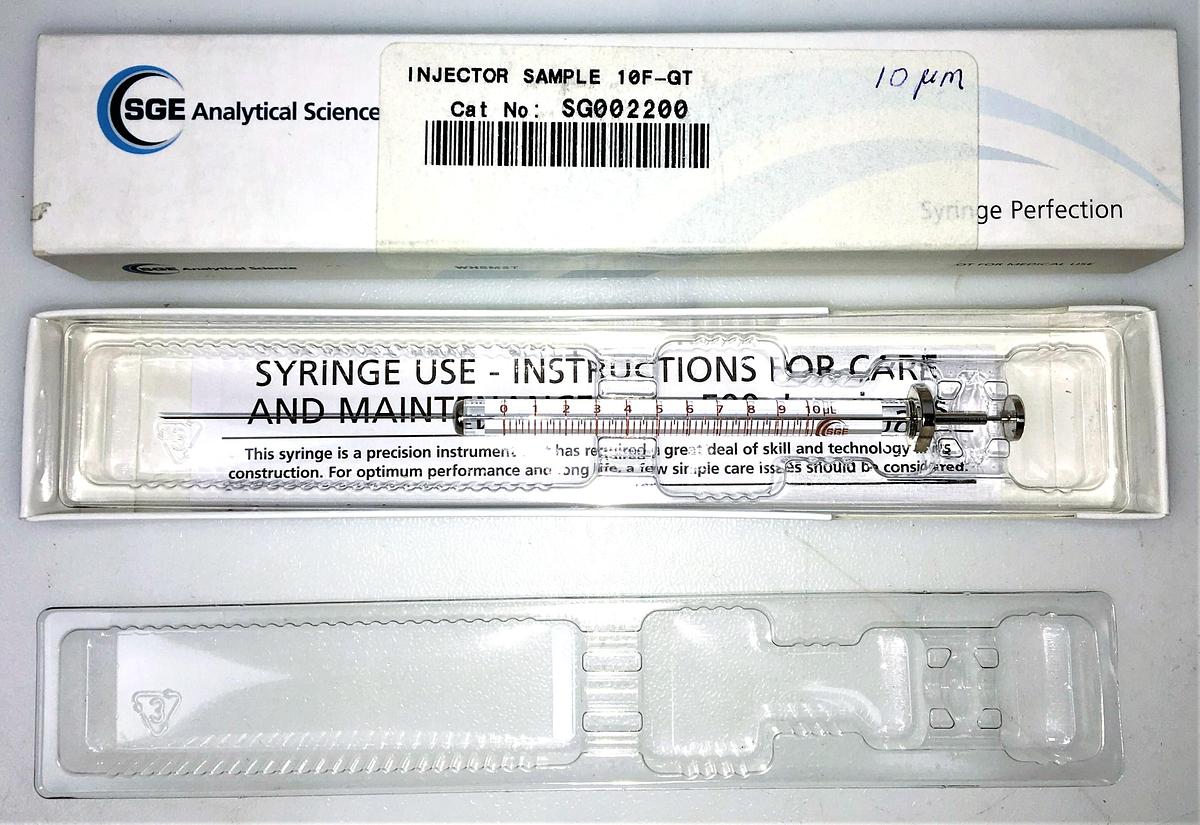 New Open Box SGE 10F-GT (002200) GasTight Injection Syringe (10μL)