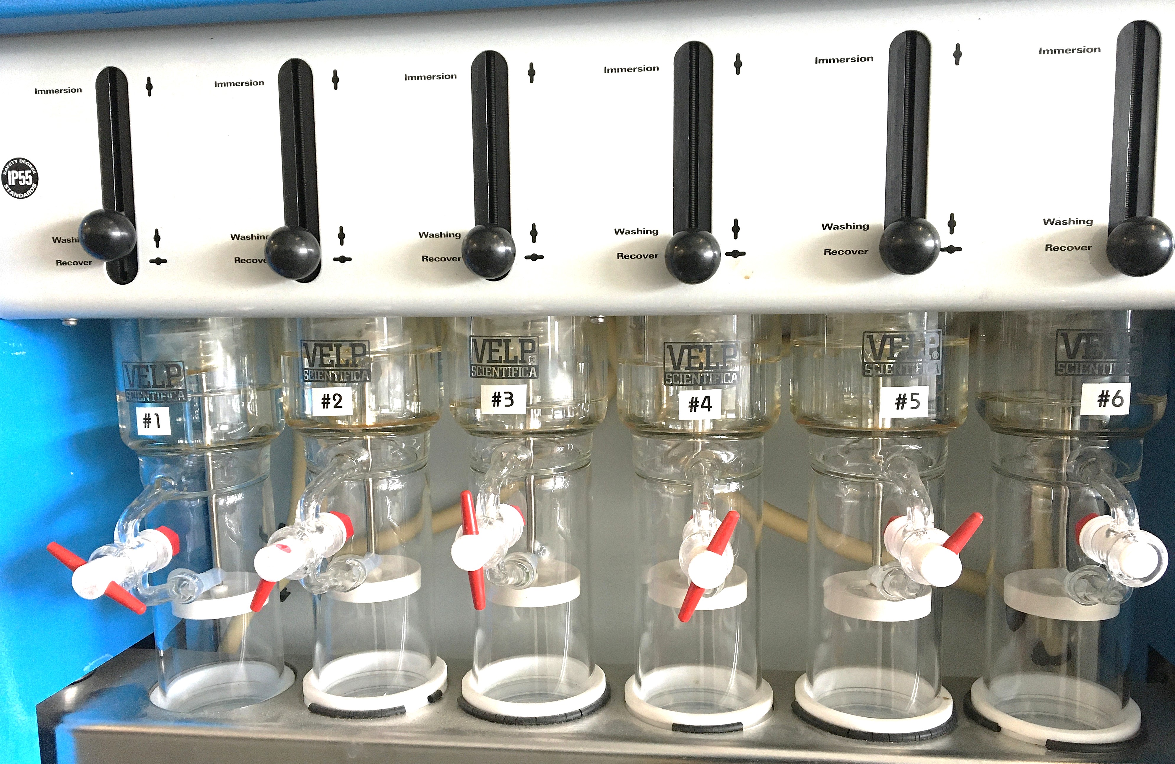 Used VELP SER 148 6-Place Solvent Extractor