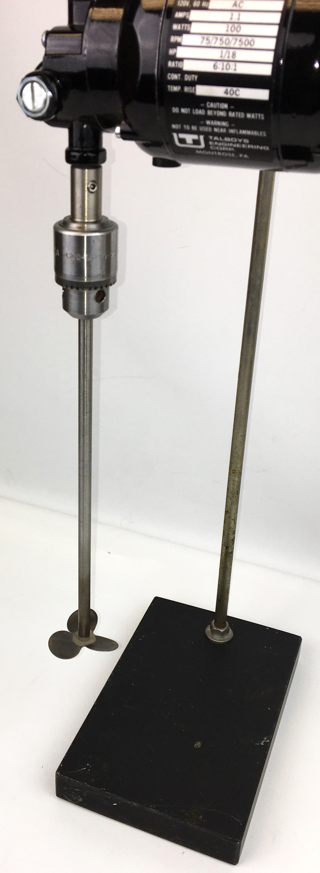 New Open Box Talboys 134-2 Overhead Stirrer with 150 Impeller and Stand