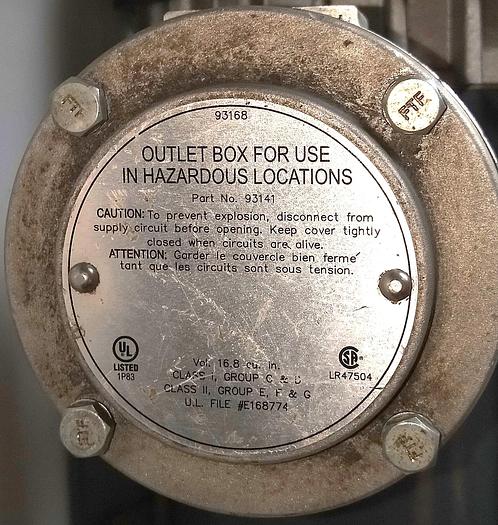 Used Marathon KQJ 56C34G5315J Hazardous Location Motor - 1HP for