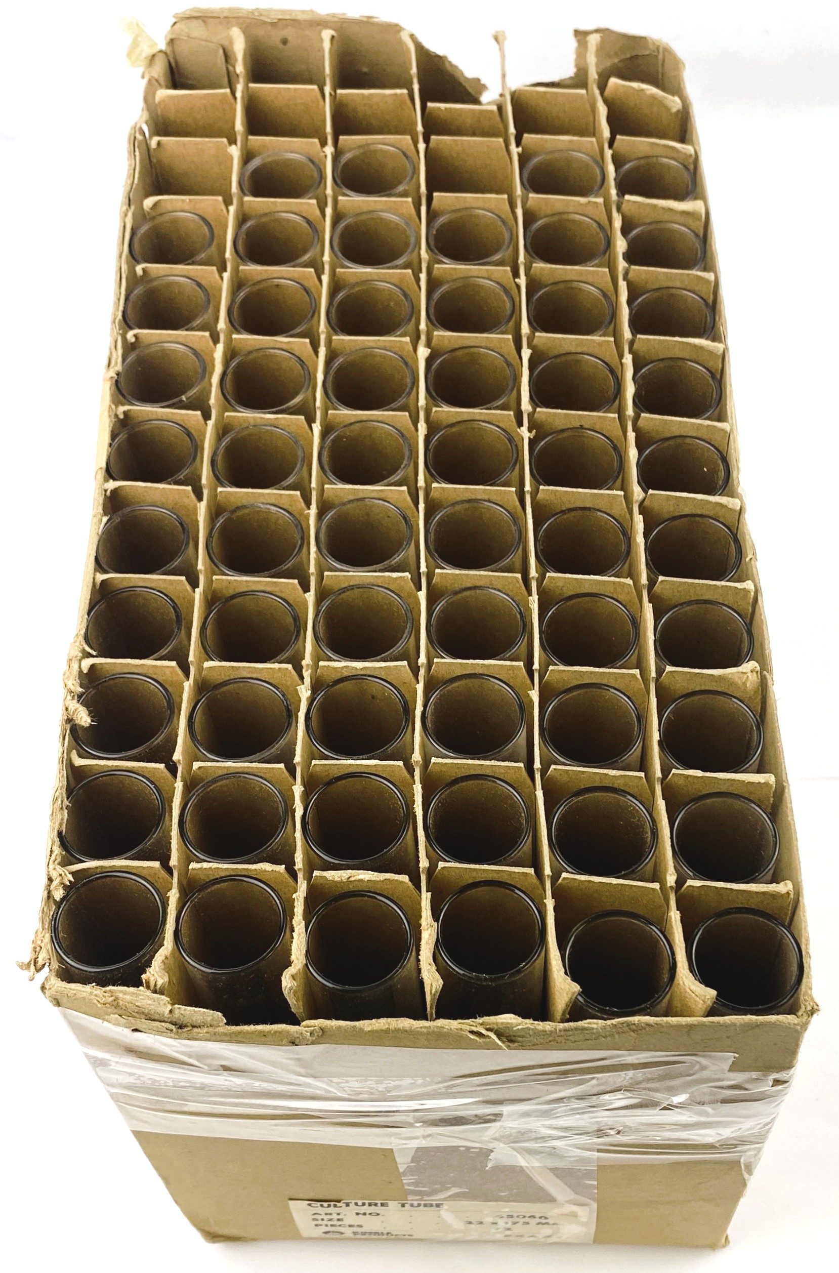 New Open Box Kimble 45060 EXAX Culture Tubes - 22 x 175mm (Box of 56)