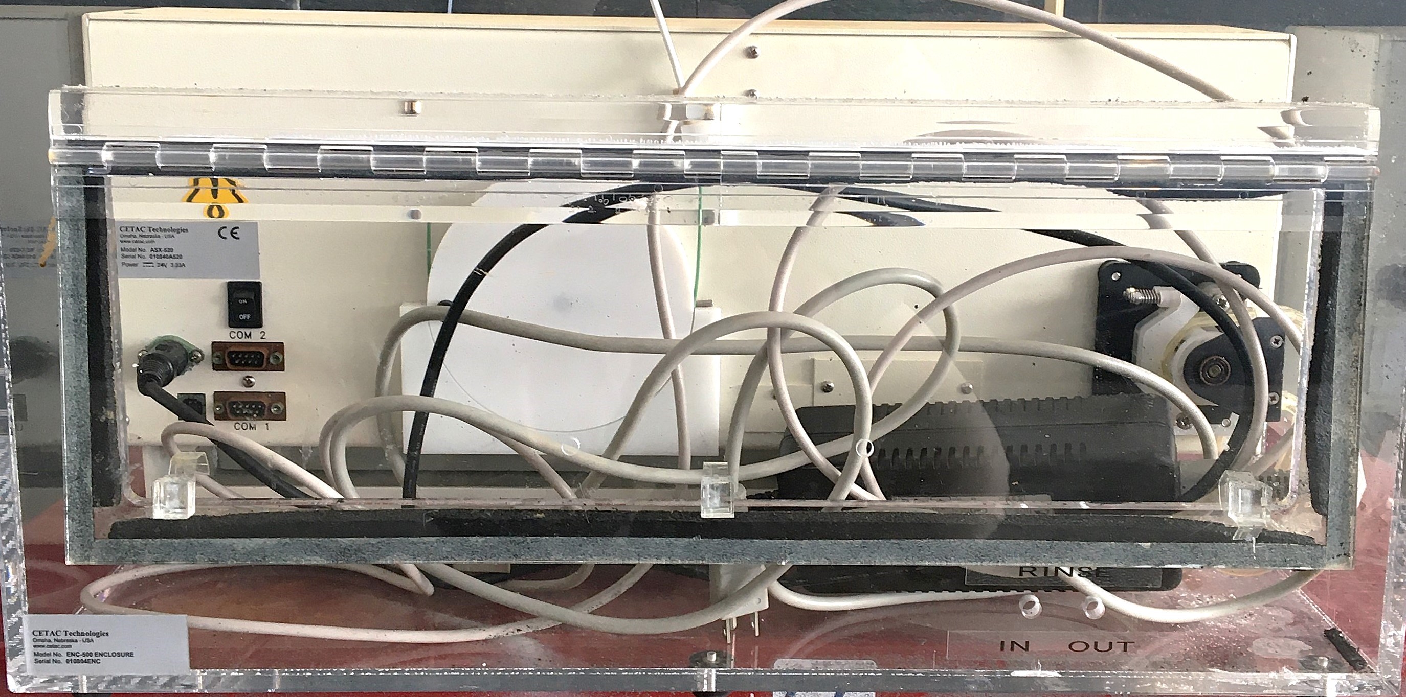 Used CETAC ASX-520 Random Access Autosampler with ENC-500 Enclosure