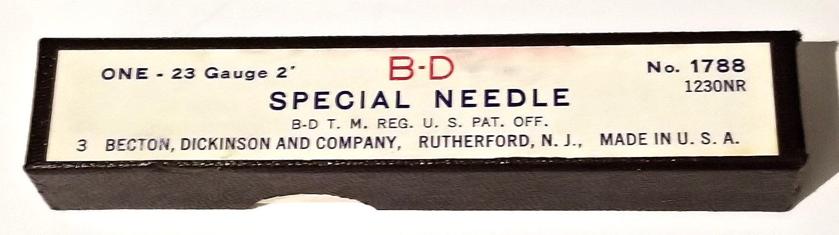 New Open Box B-D 1788 Injection Needles with Luer Lock - 23 Gauge (Pack of 3)