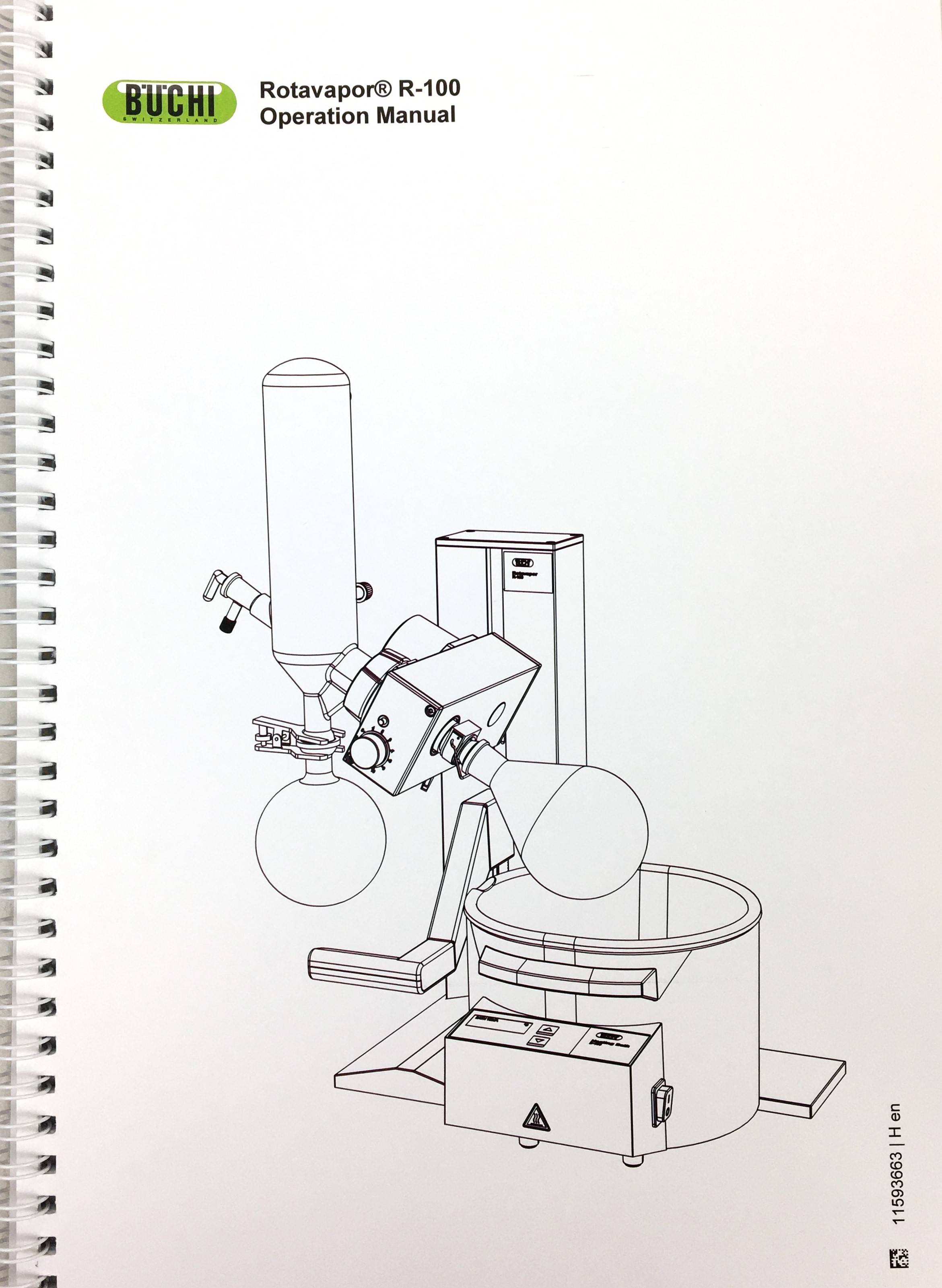 New Open Box Buchi Rotavapor R-100 Rotary Evaporator with B-100 Bath - COMPLETE