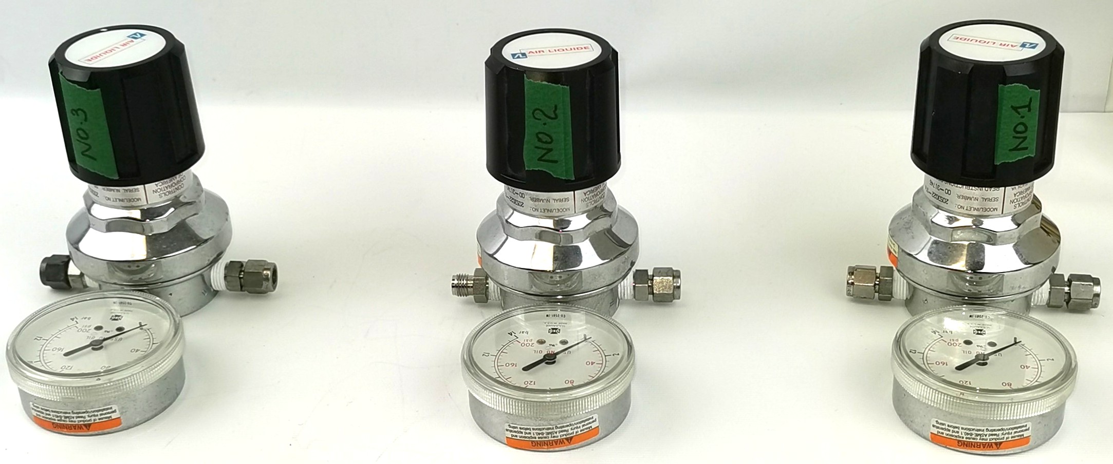 Used Liquid Air 2053022-TF4 Stainless-Steel Pressure-Reducing Regulator
