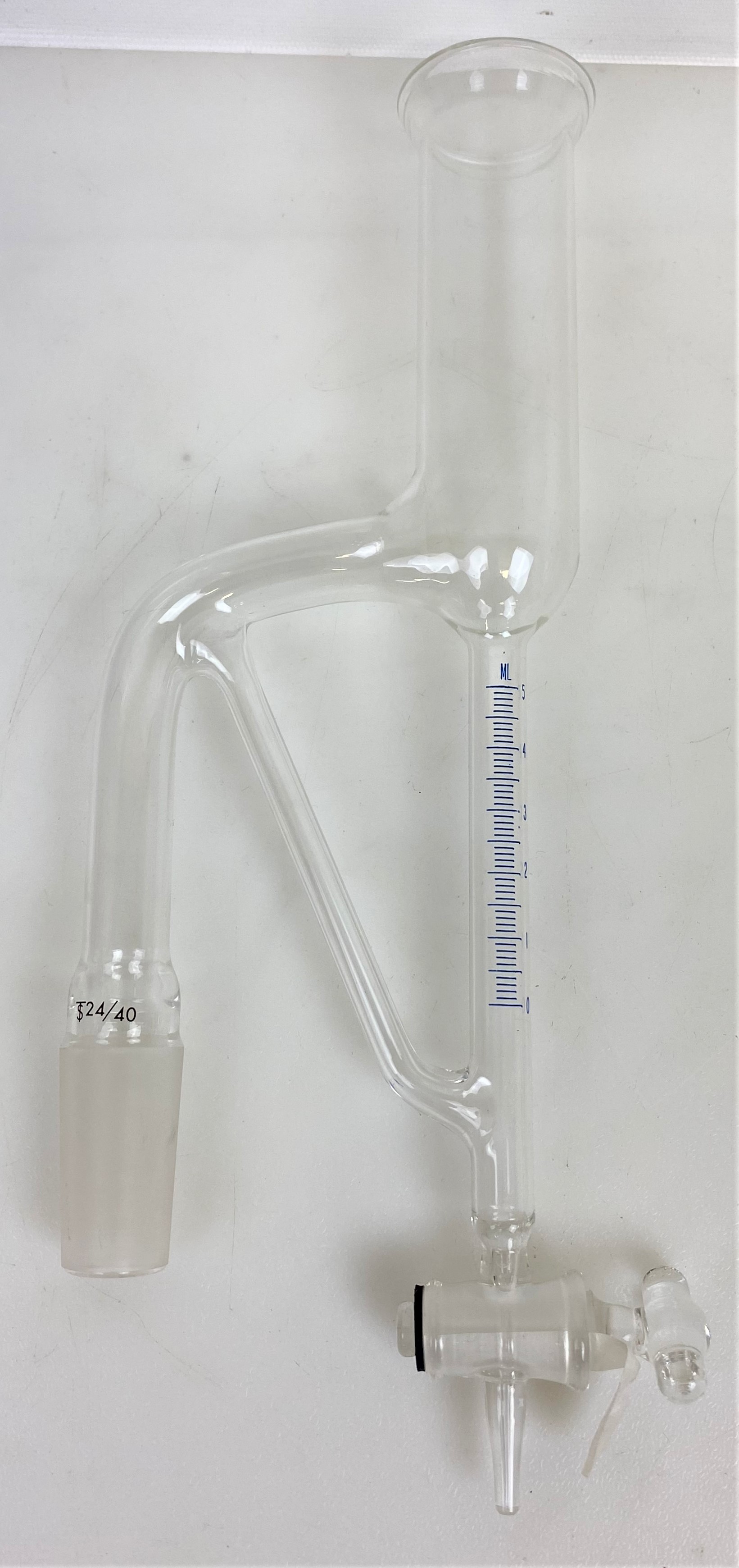 Used Corning PYREX 3405 Volatile Oil 100mL Distillation Apparatus for Oils Lighter Than Water