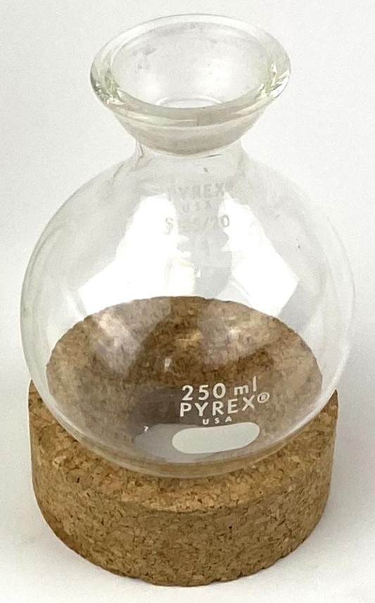 Used Corning PYREX 4320 Modified 250mL Receiving Flask