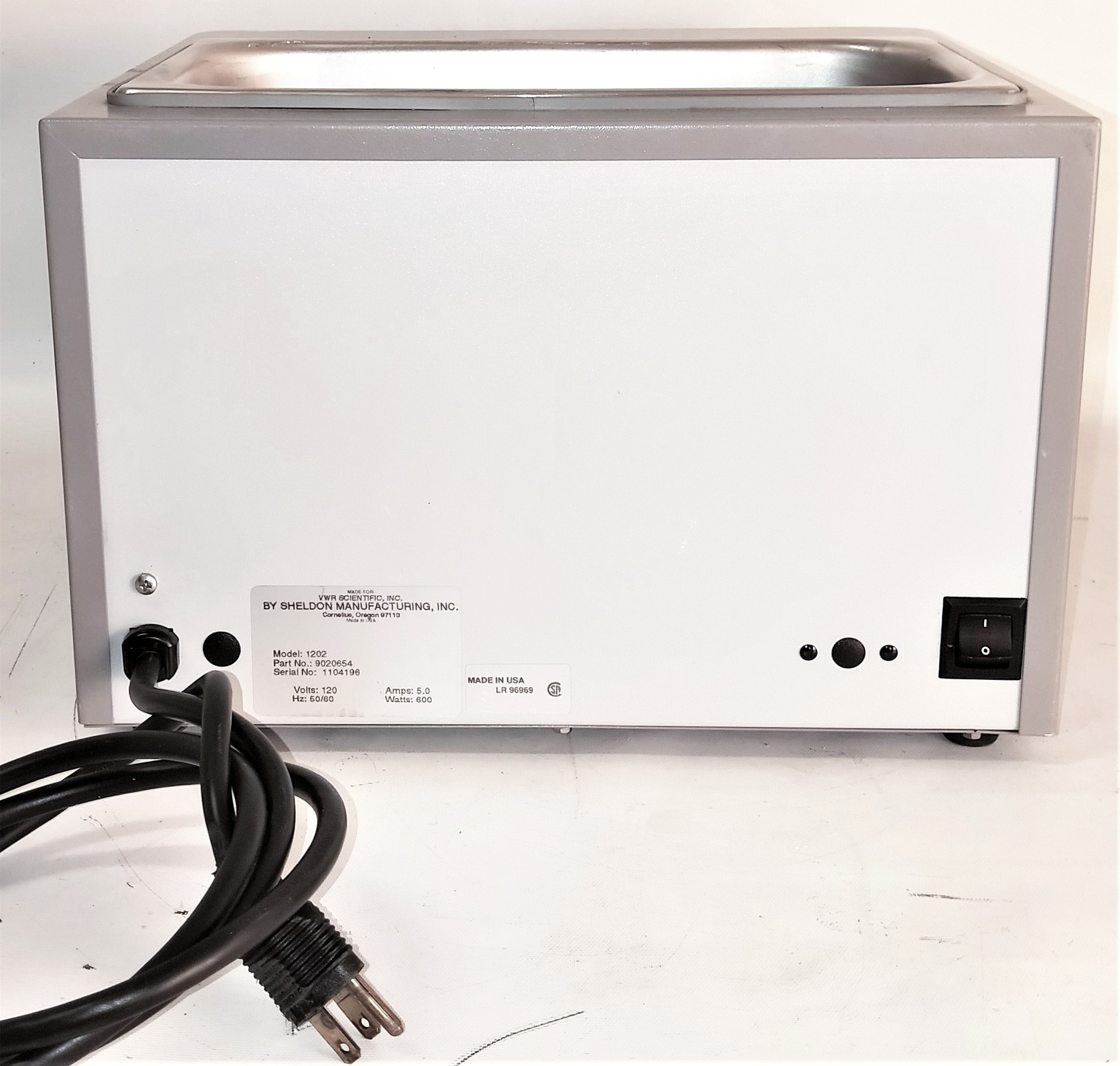 Used VWR (Shel-Lab) 1202 Water Bath (2L)
